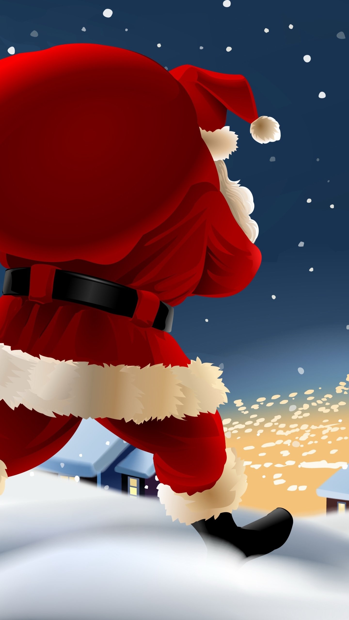 Download Santa Holiday Christmas Phone Wallpaper