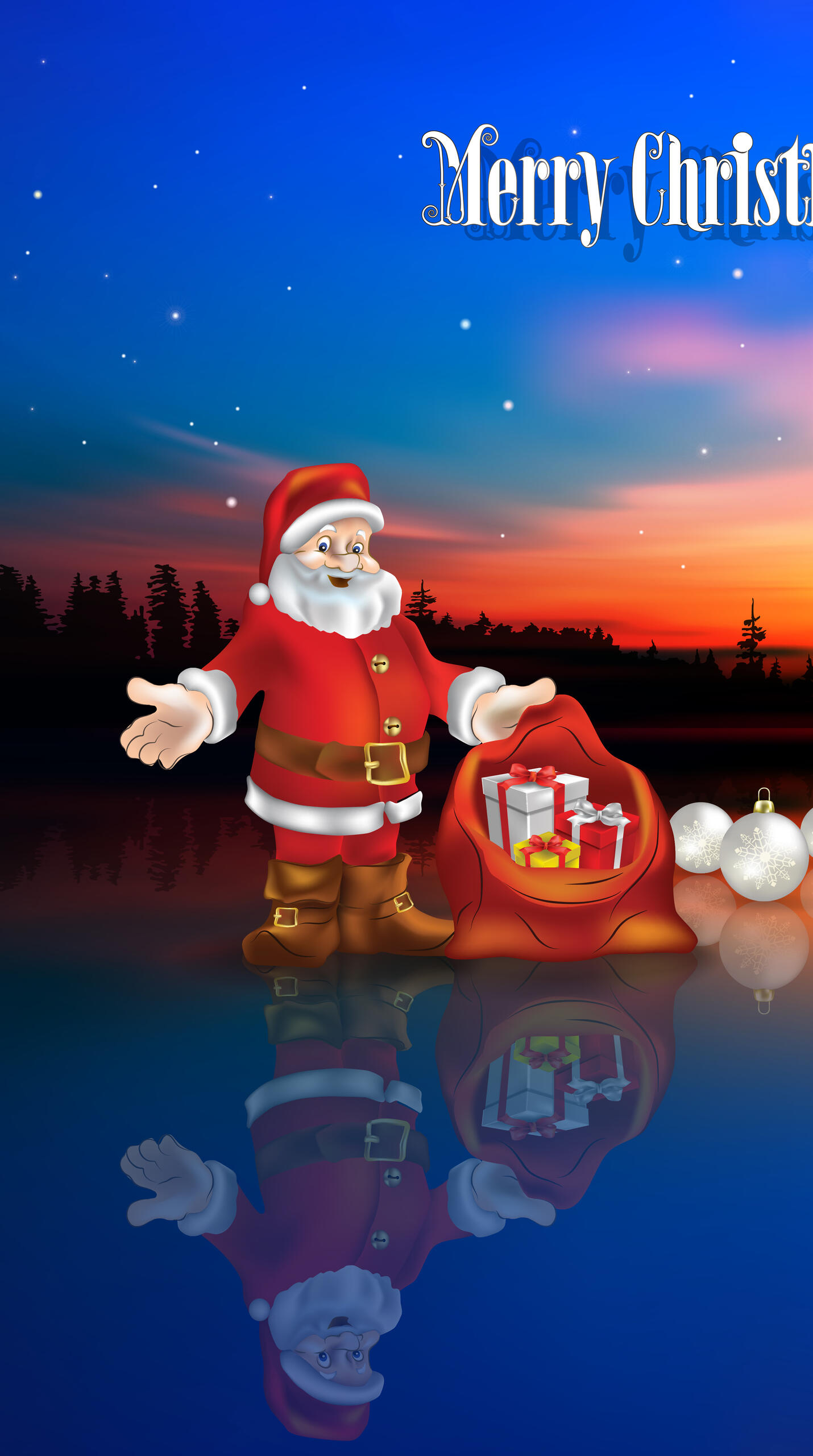 New Year`s Santa Claus · 1440x2560 QHD free photo from photomonstr and wallpaper