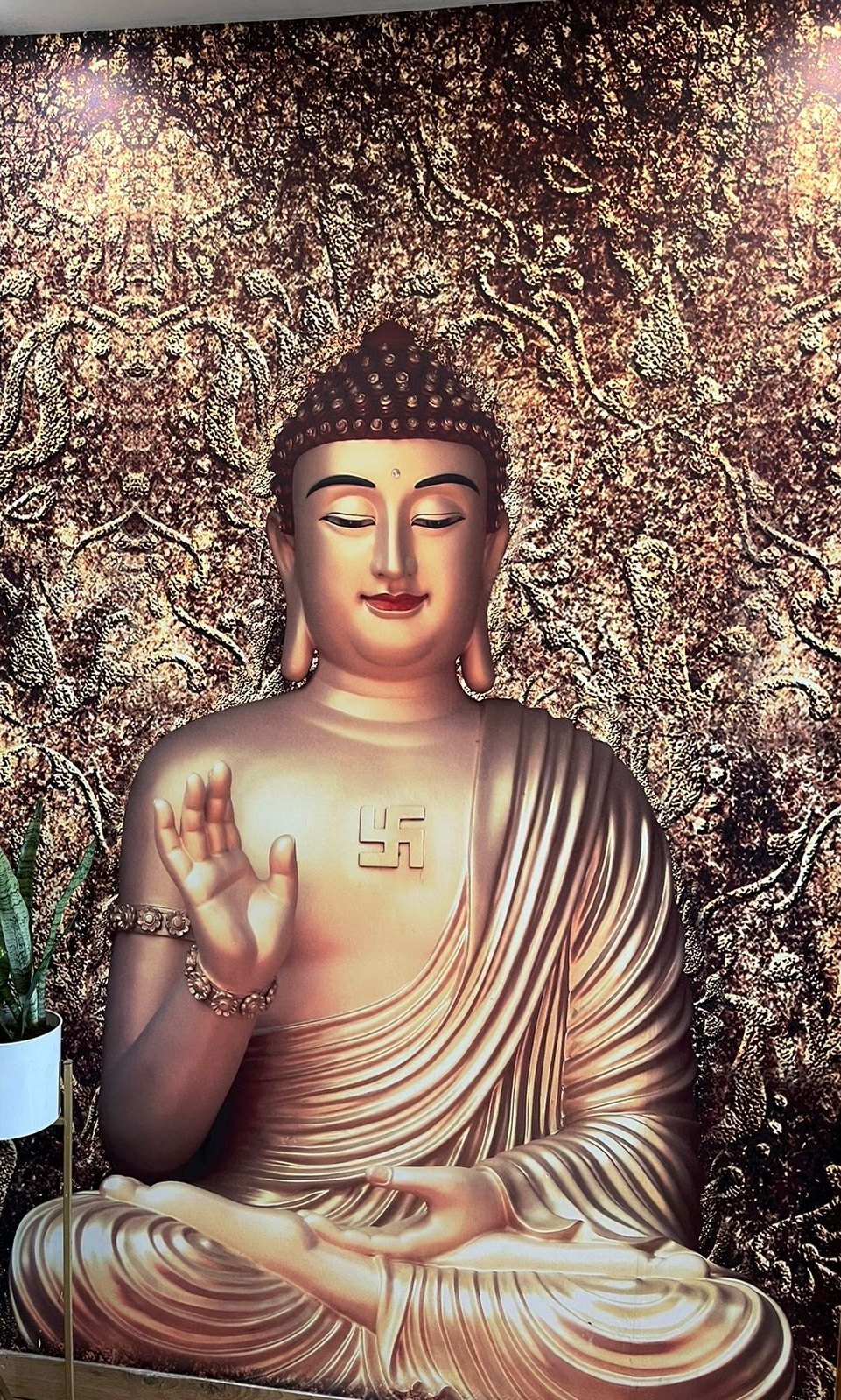 Multicolor 3D Lord Buddha Wallpaper, For Wall Decor At ₹ 50 Sq Ft In Noida