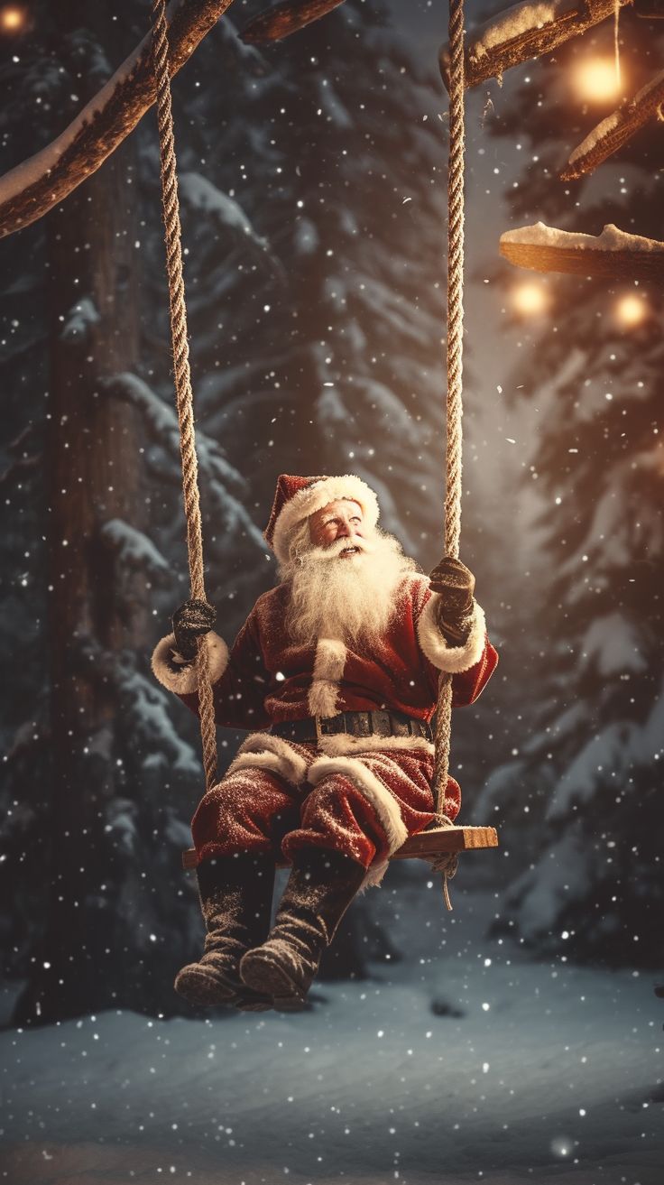Christmas Santa Aesthetic Mobile Wallpaper 2023