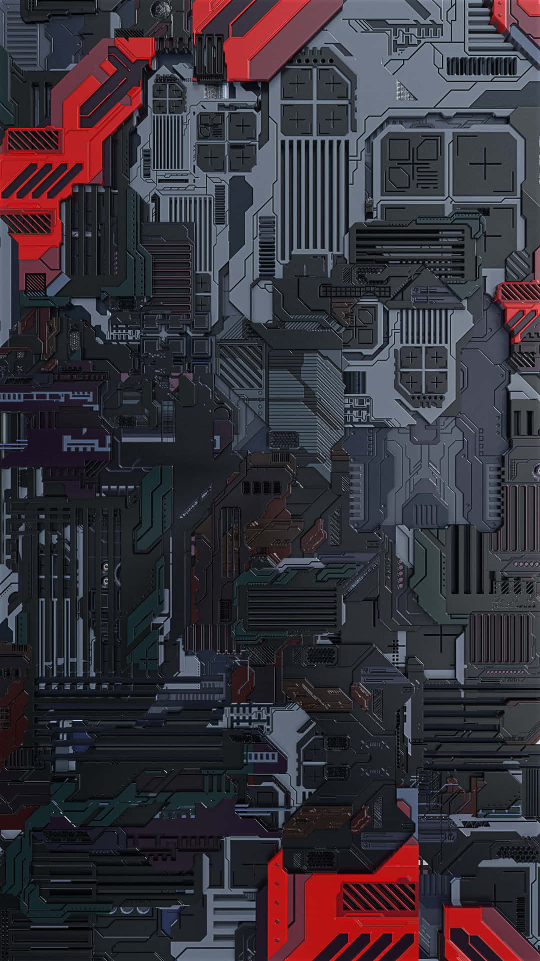 Download Futuristic Server Room With Blue Neon Lights