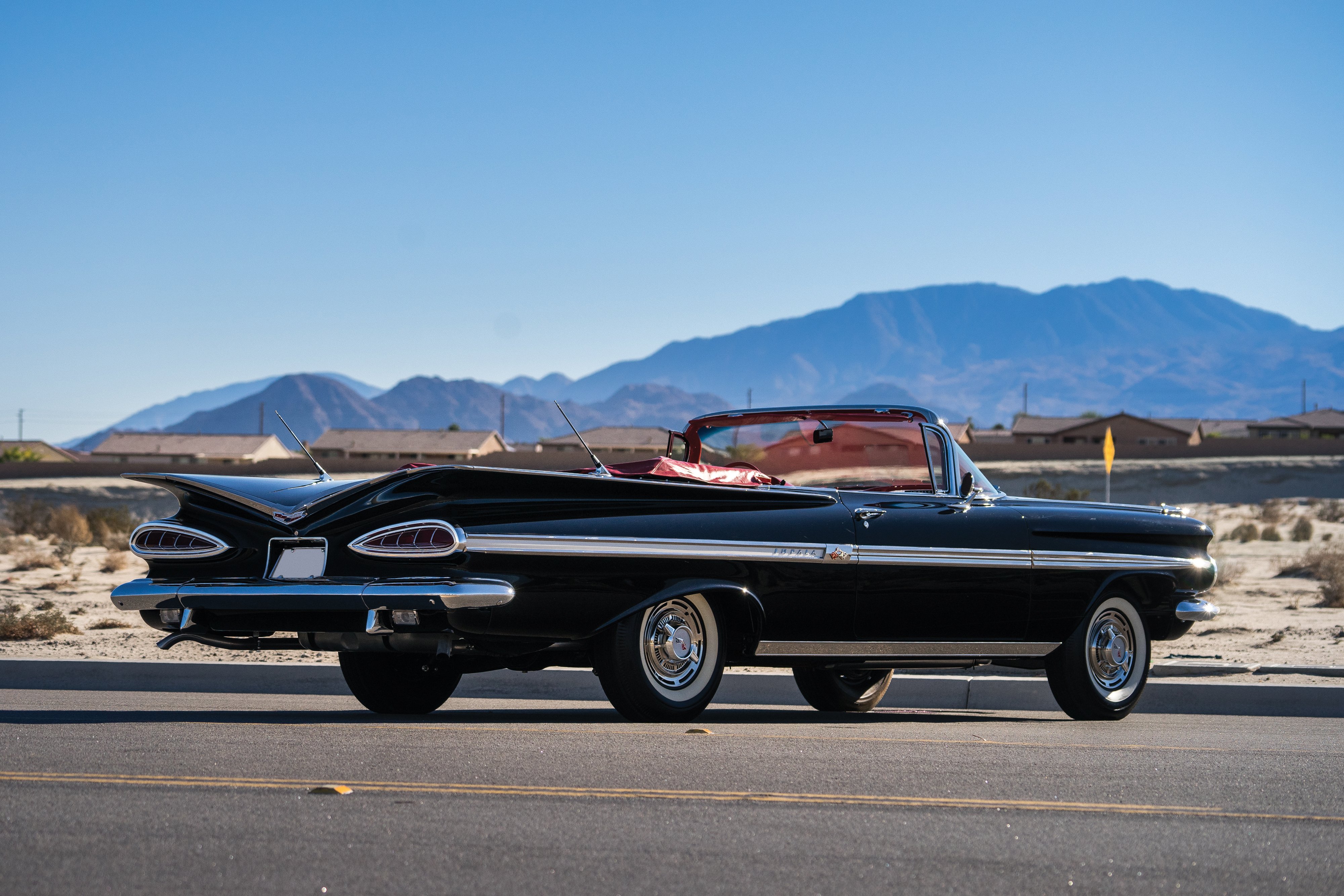 1959, Chevrolet, Impala, 348, 320hp, Convertible, Retro Wallpaper HD / Desktop and Mobile Background
