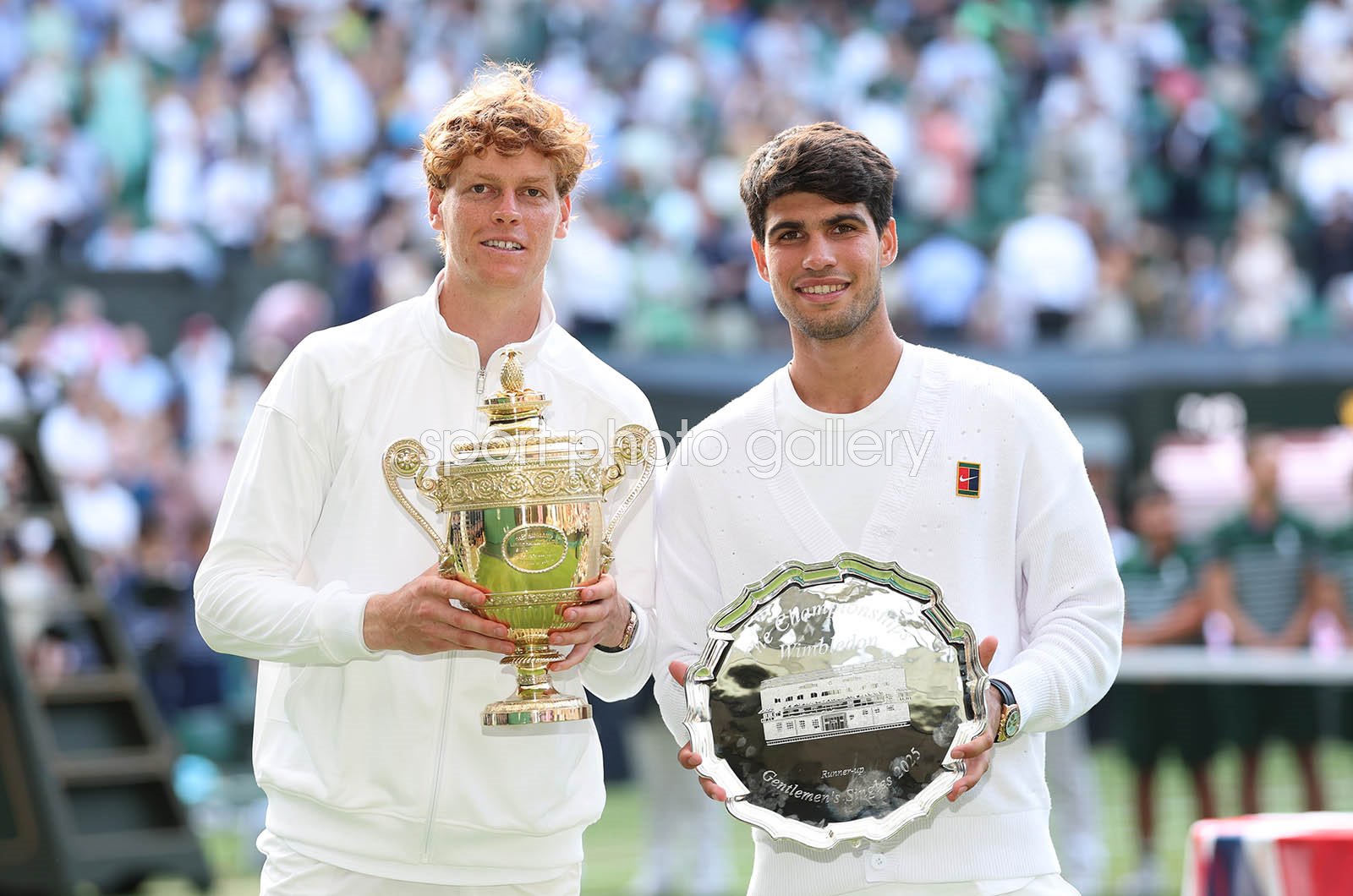 Champion Jannik Sinner Italy & Carlos Alcaraz Wimbledon Final 2025 Image