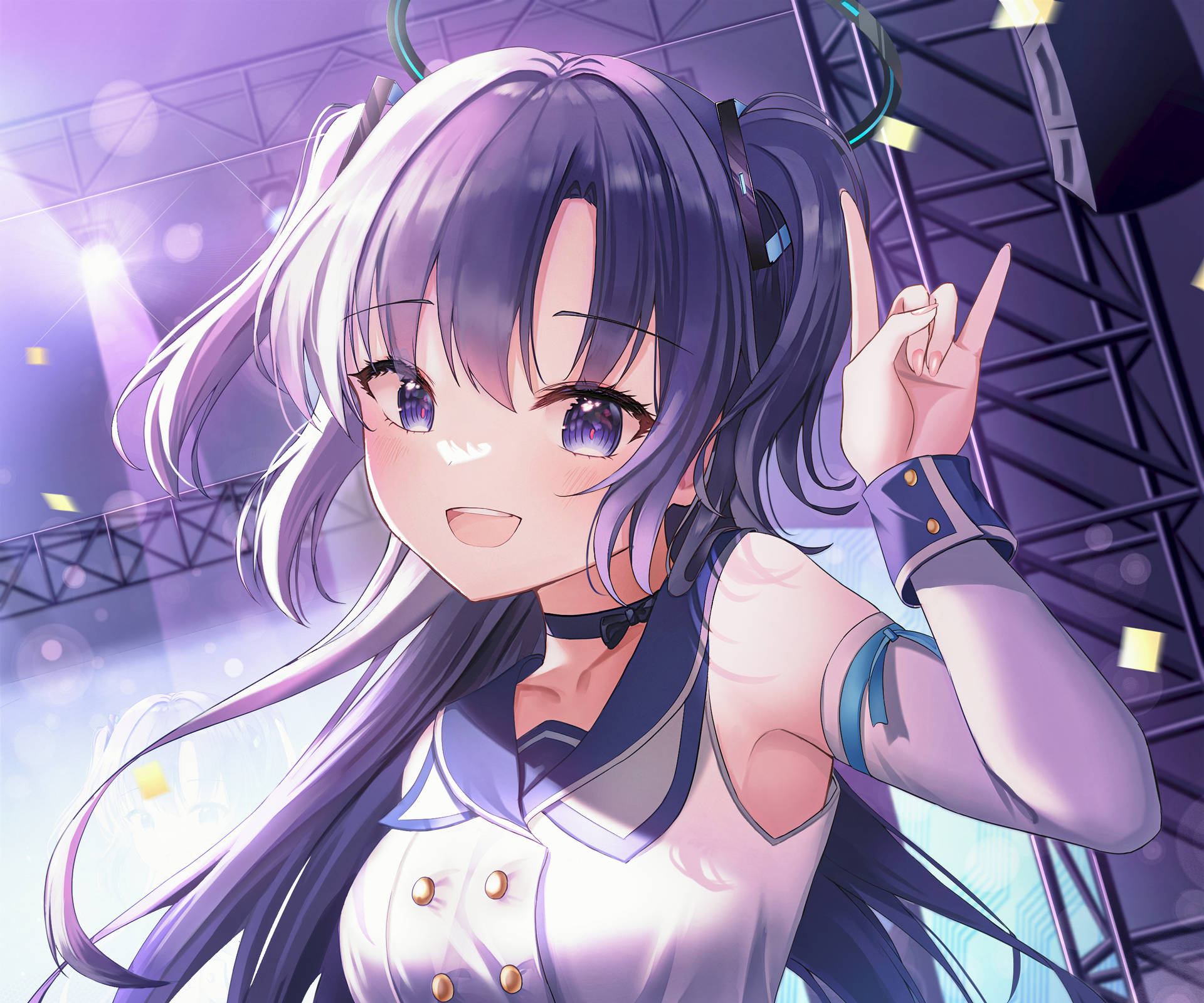 Download Blue Archive Yuuka Rock And Roll Wallpaper