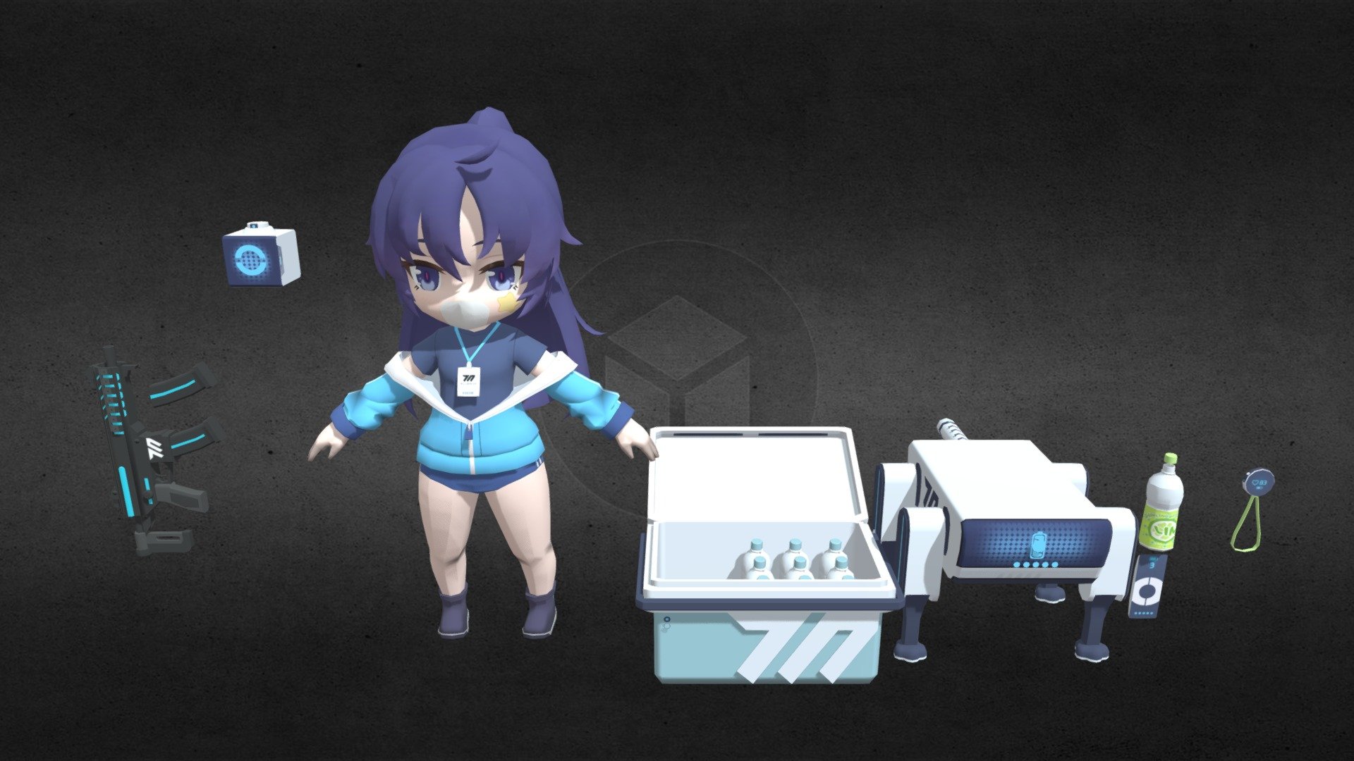 Hayase Yuuka Gym Version Free 3D model by Voon Hong Liang [f66a94f]