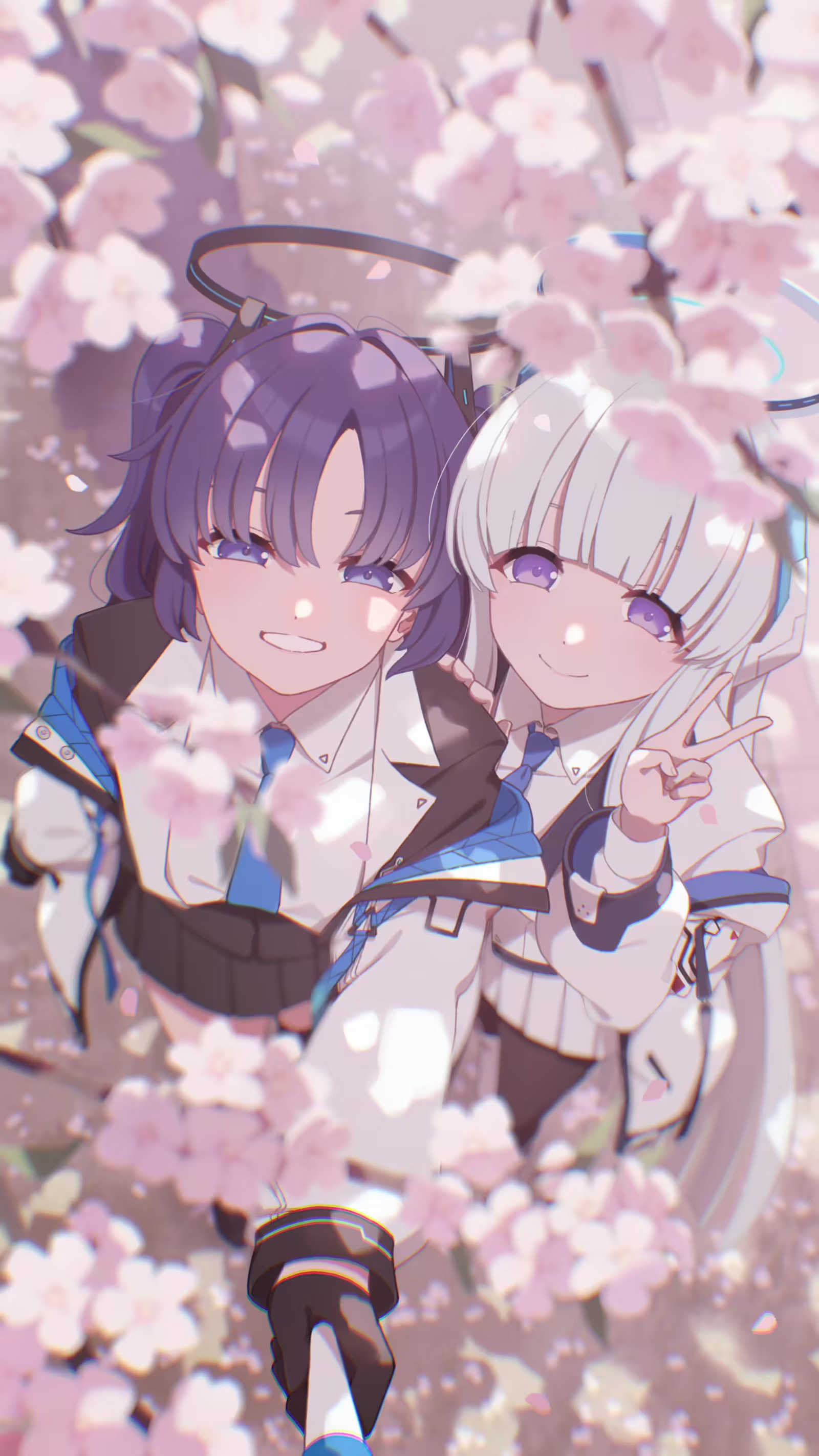 Hayase Yuuka & Ushio Noa Archive Wallpaper by mochi (m0chi0000)