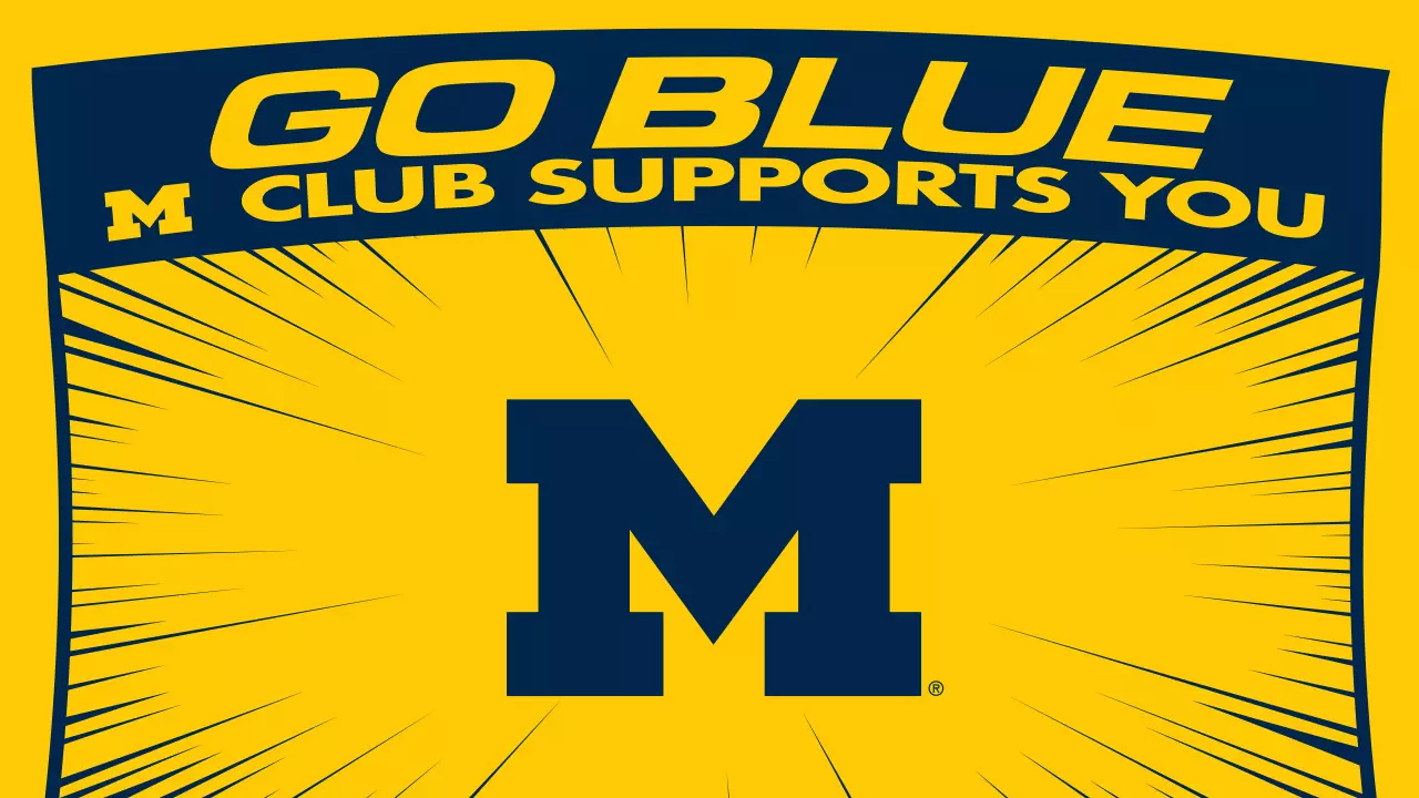 Michigan Athletics Zoom Background of Michigan Athletics