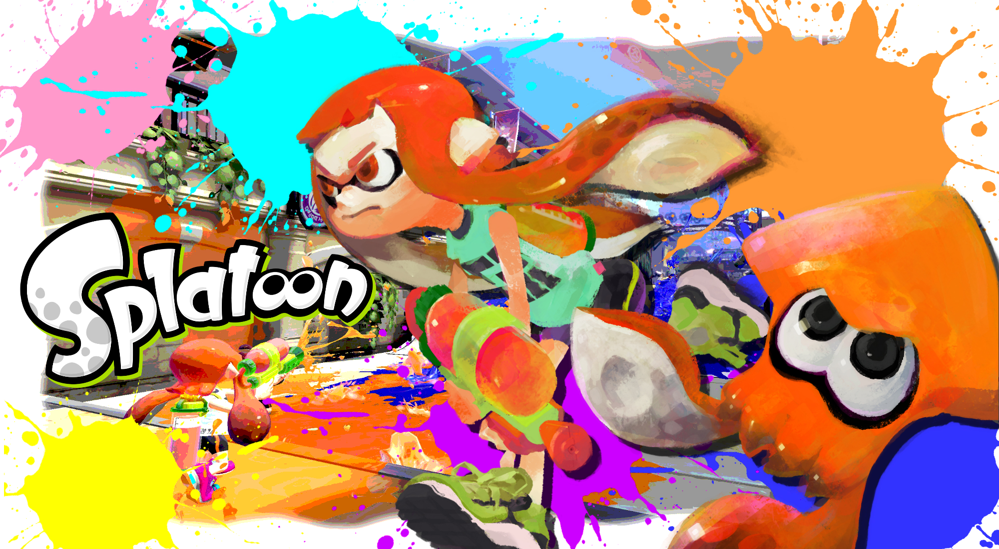 Splatoon Action Packed HD Wallpaper Download