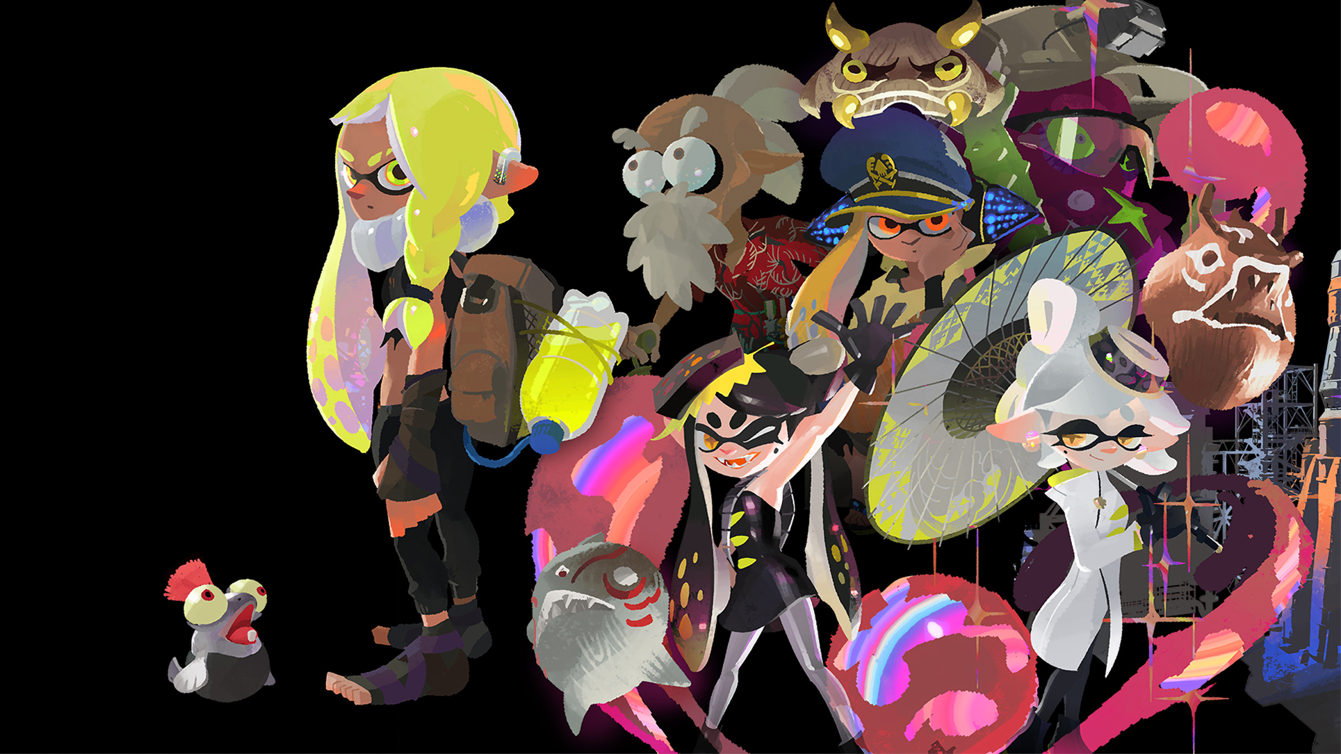 Splatoon 3 Wallpaper with Monocle