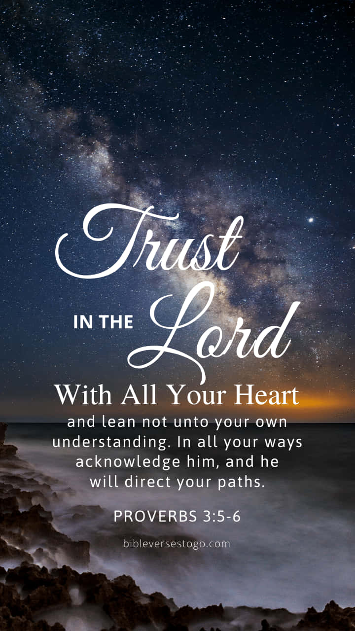 Download Proverbial Trust In The Lord Verse Wallpaper