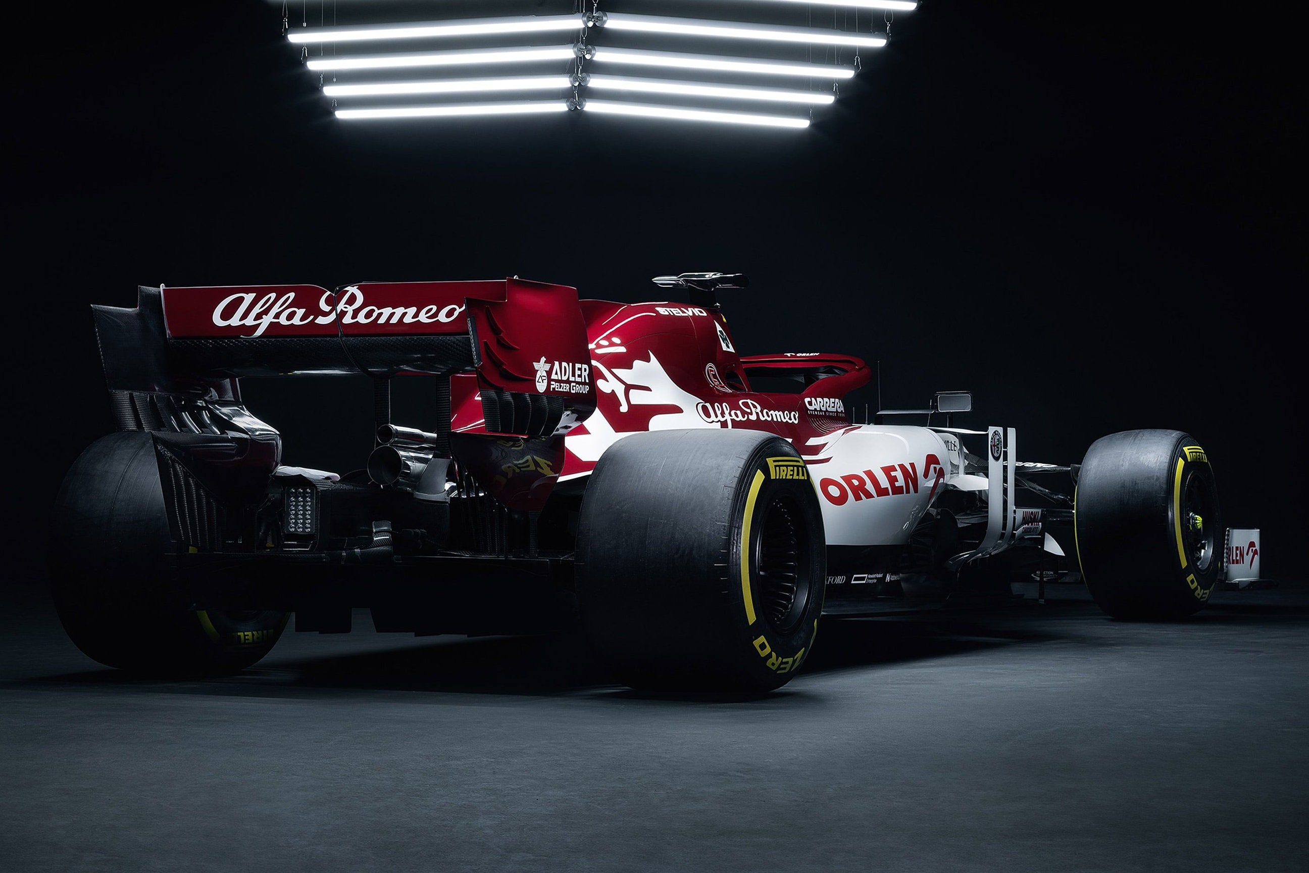 Alfa Romeo, Formula 1 Racing, Red 4K Resolution Poster