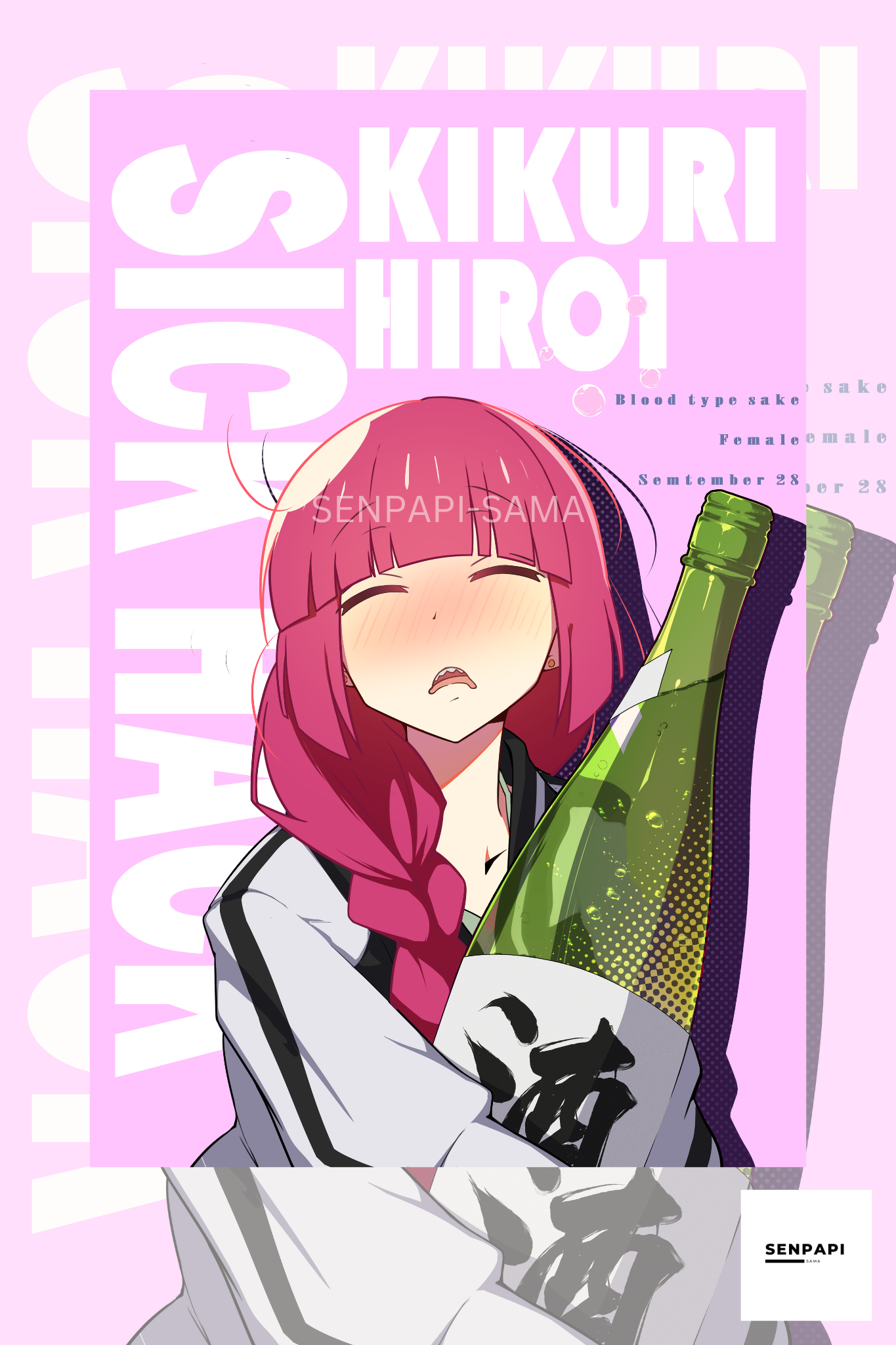 Kikuri Hiroi Bocchi The Rock Poster