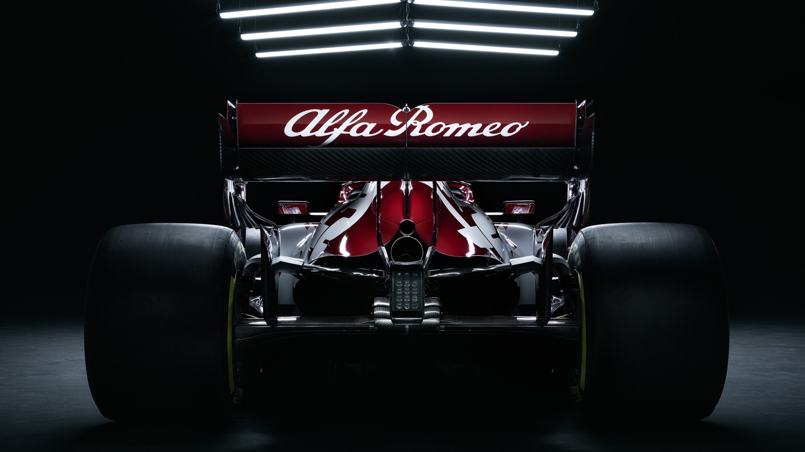 Alfa Romeo C39 race car rear view Desktop wallpaper 1600x900