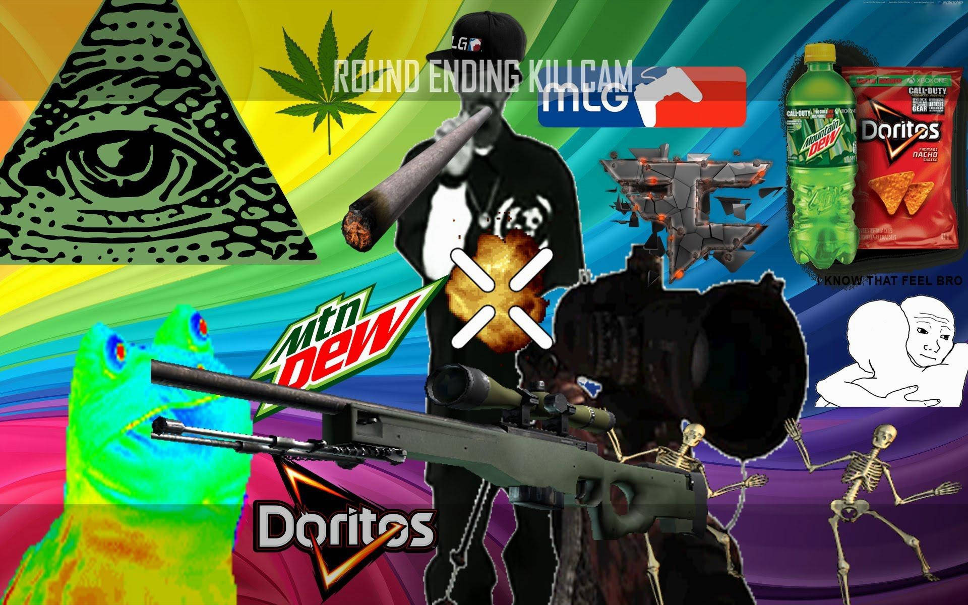 Download Rainbow Illuminati Meme Mlg Wallpaper