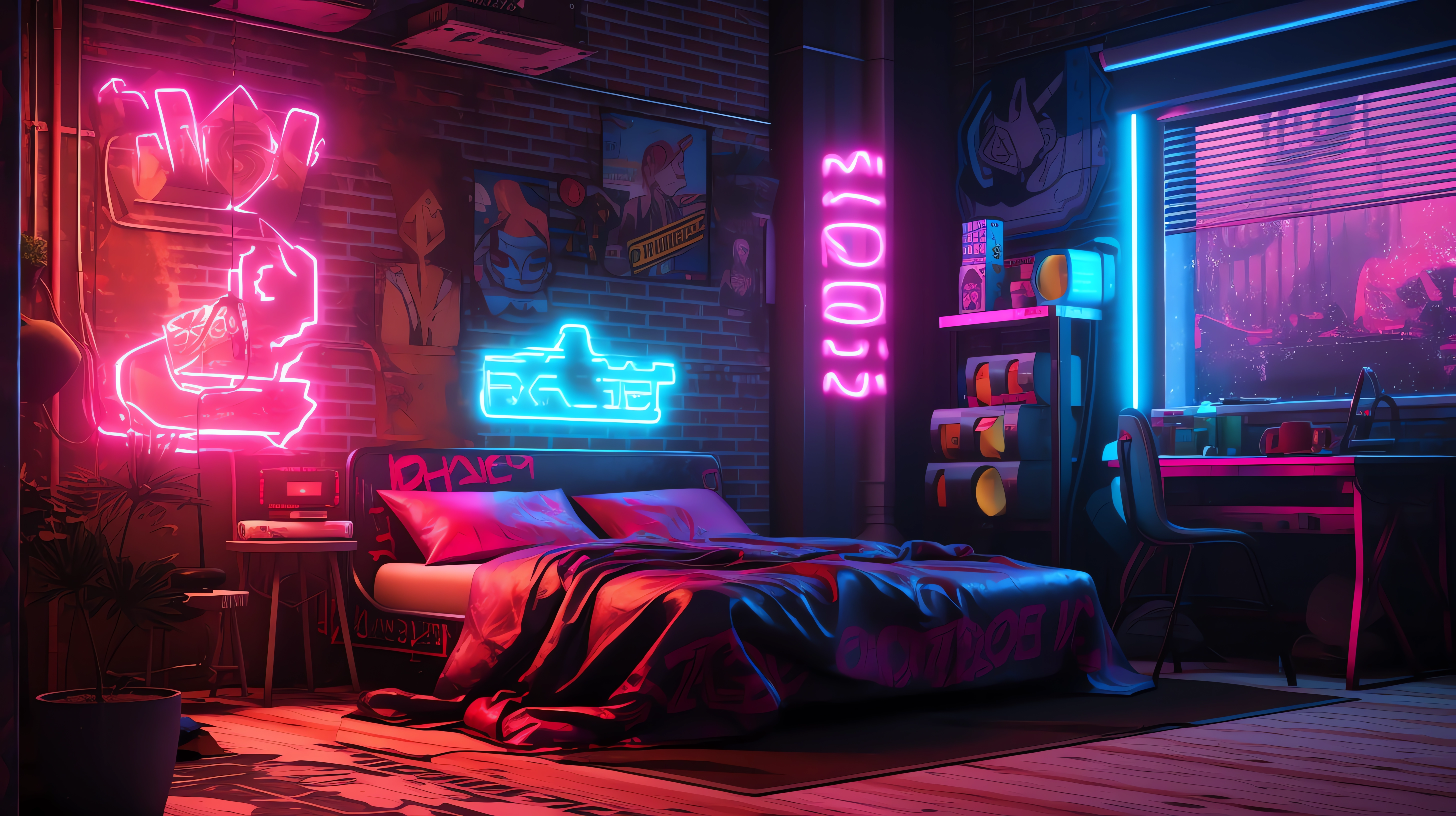 Transform Your Bedroom into a Cyberpunk Haven