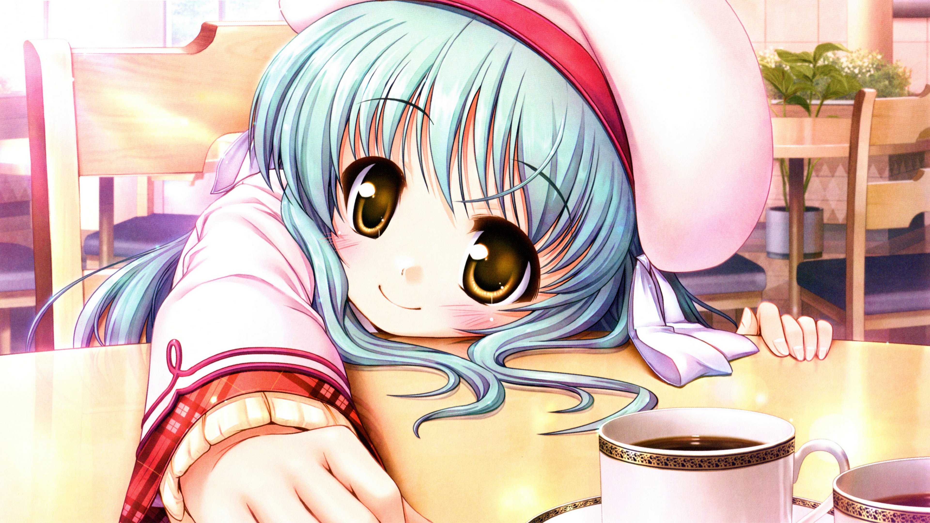 anime, Girl, Beautiful, Smile, Happy, Girls Wallpaper HD / Desktop and Mobile Background