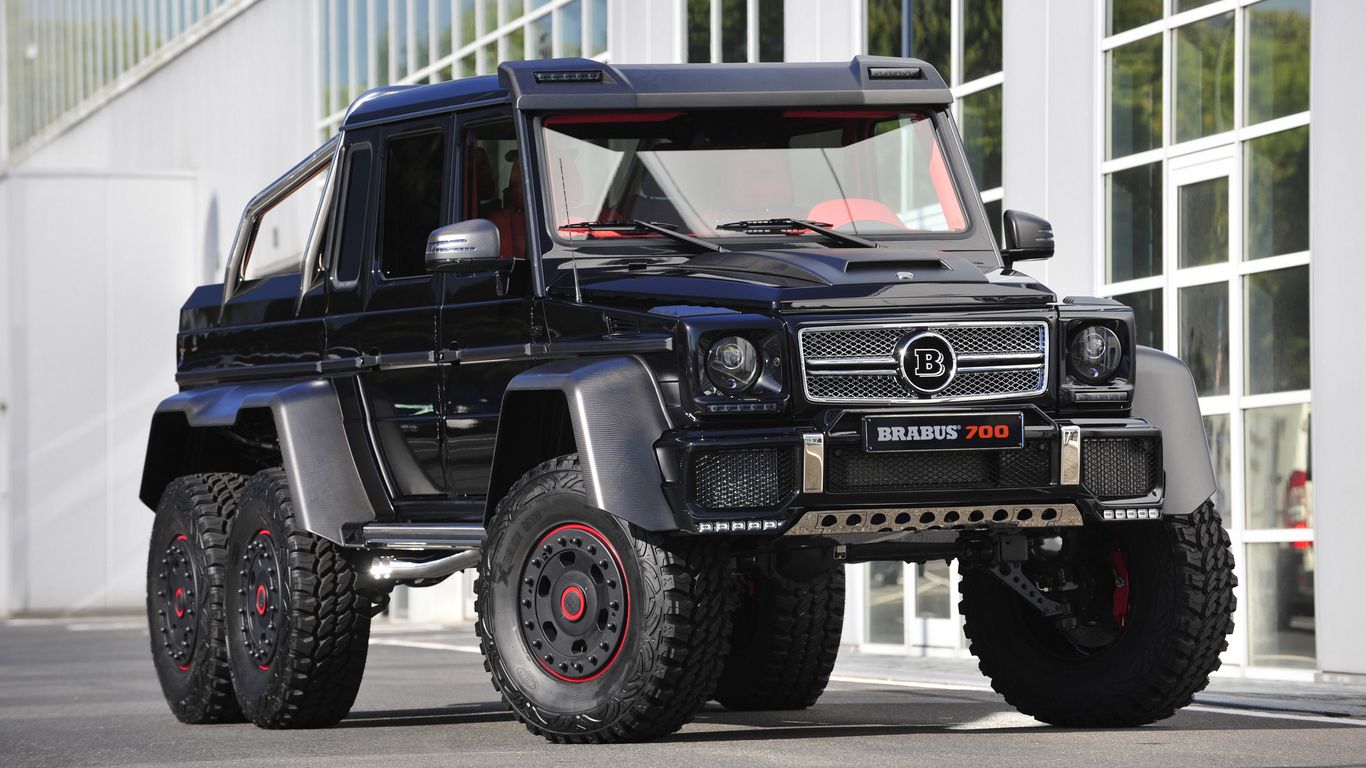 Download Wallpaper 1366x768 Brabus, B63s, Mercedes Benz, G Class, 6x6 Tablet, Laptop HD Background