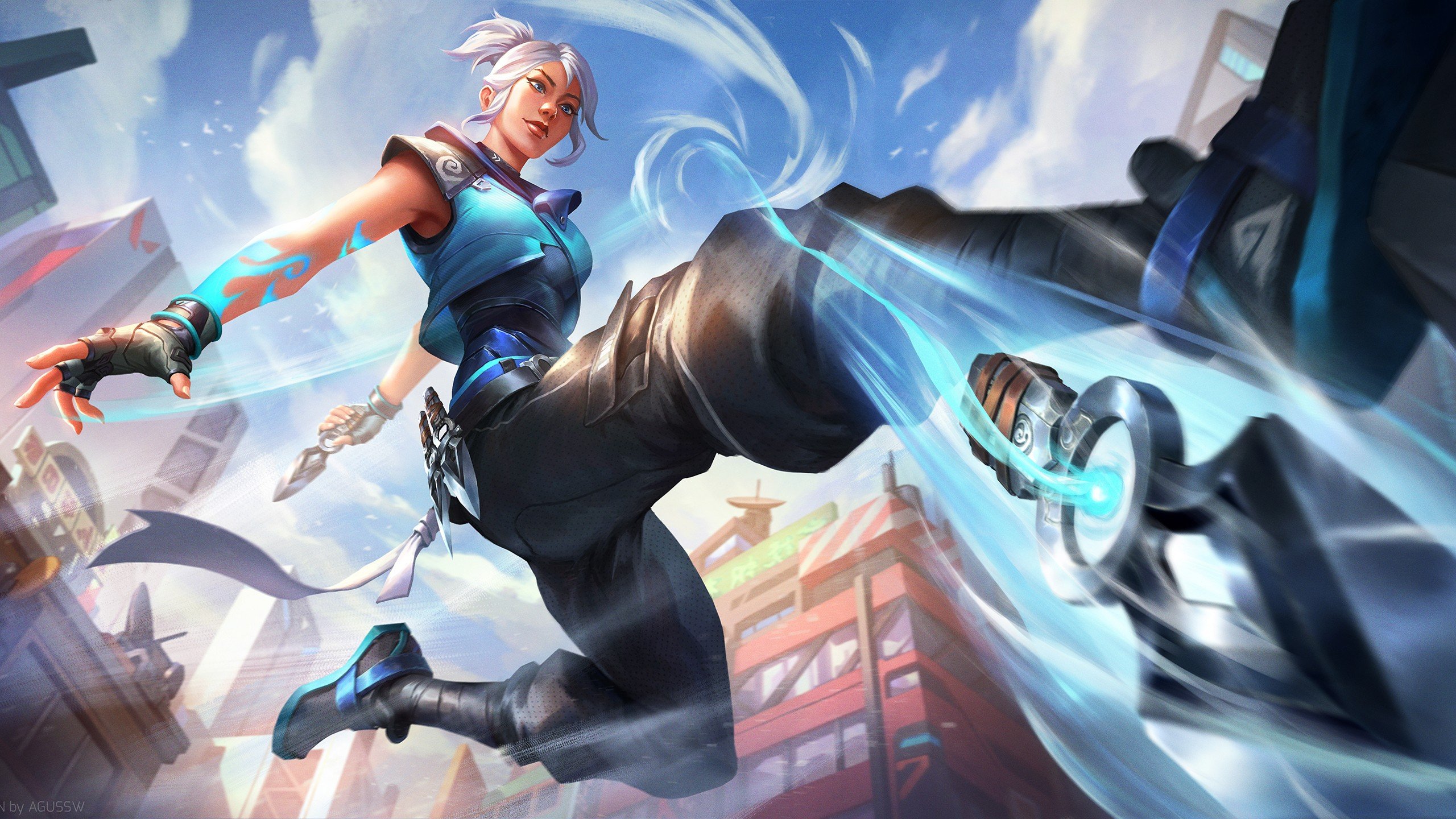 Jett Valorant Wallpaper 2k for Desktop