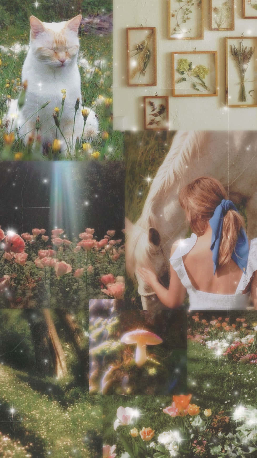 Download Cottagecore Collage Wallpaper