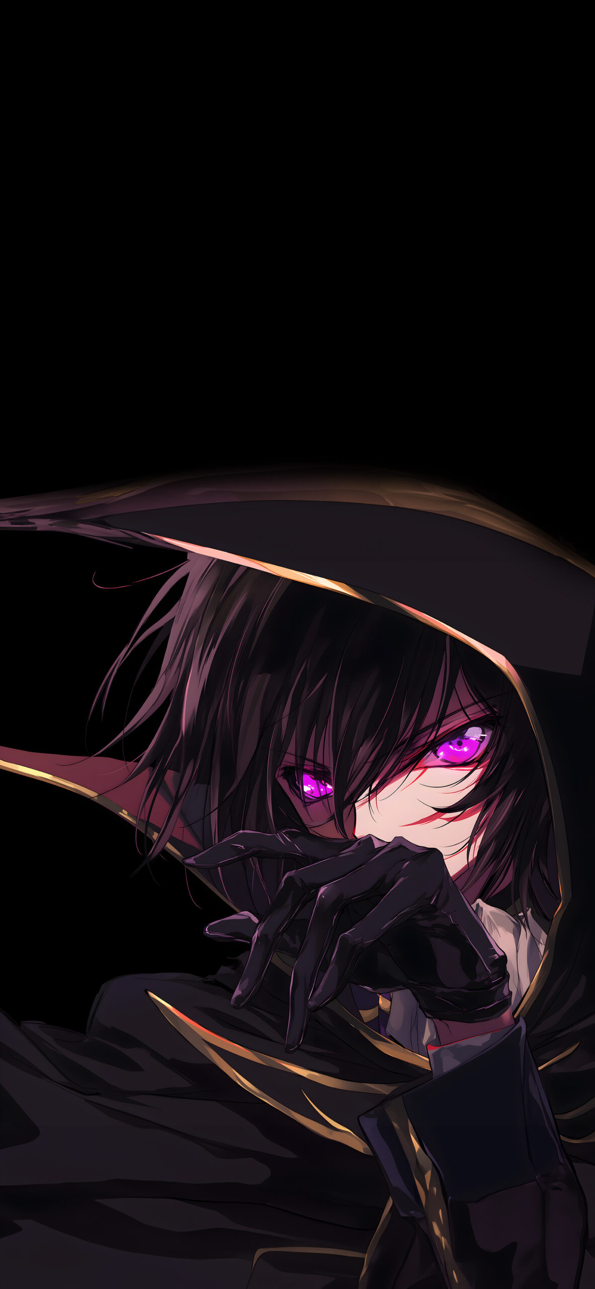 Lelouch Lamperouge Code Geass Black Wallpaper