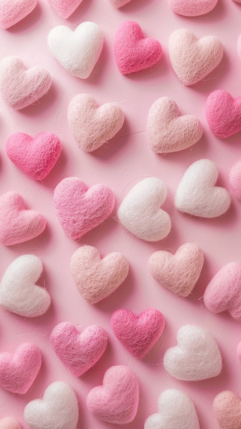 Heart Pink Phone Wallpaper Image Wallpaper