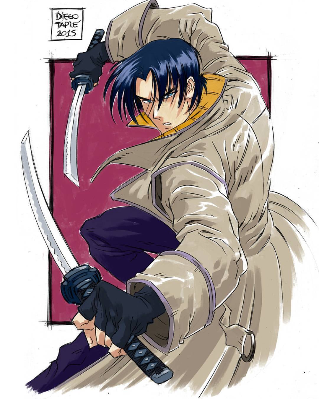 Aoshi Shinomori #ruronikenshin #fanart