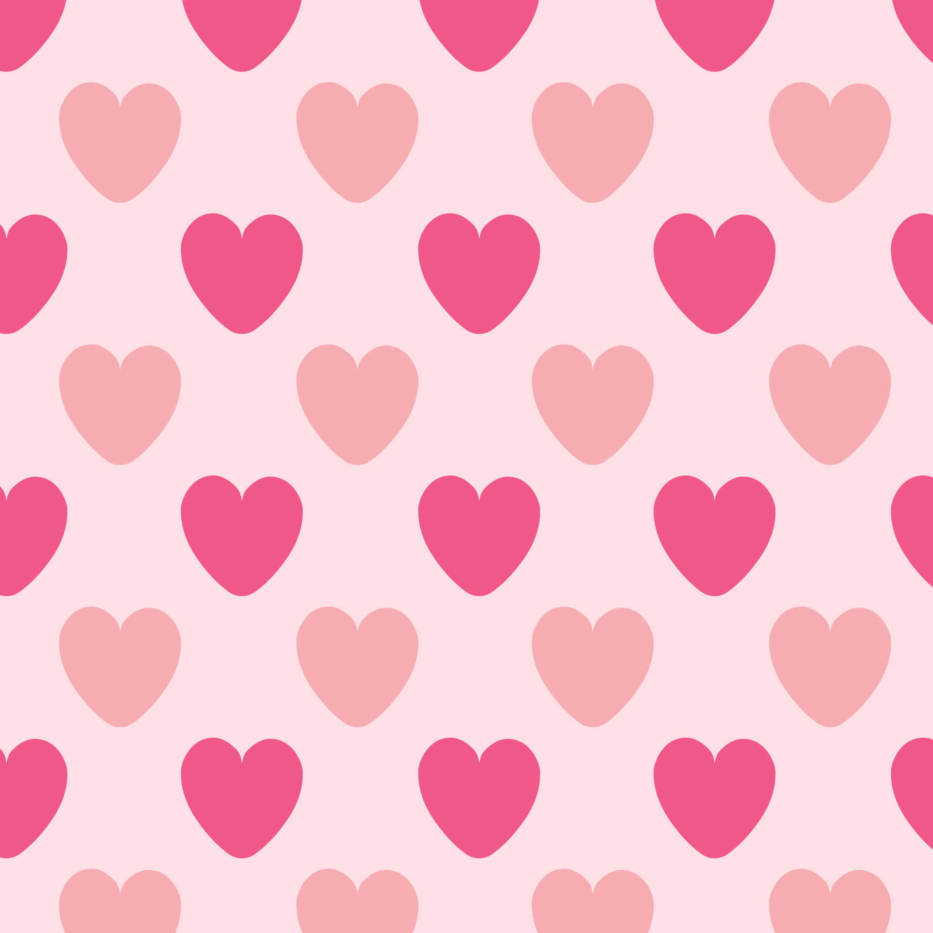 Download Light And Hot Pink Hearts Background