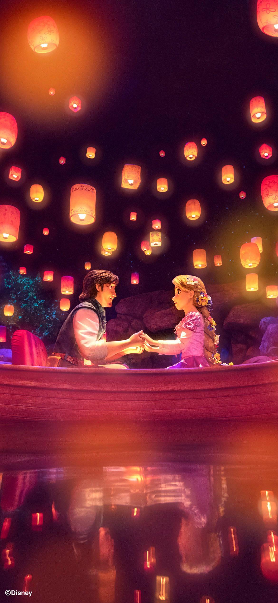 Hi. Just passing along this Tangled phone wallpaper I found! ☀️✨
