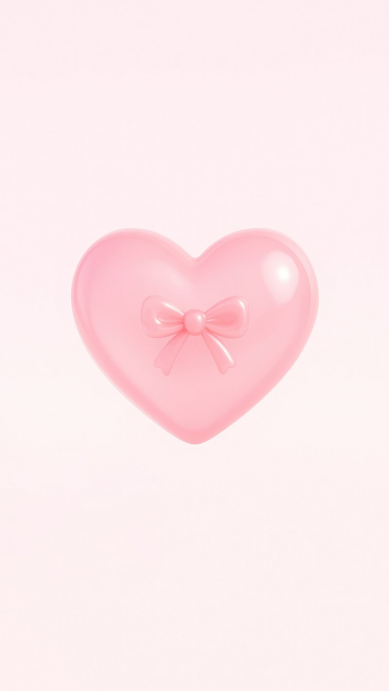 Aesthetic Pink Heart Background Image Image Wallpaper