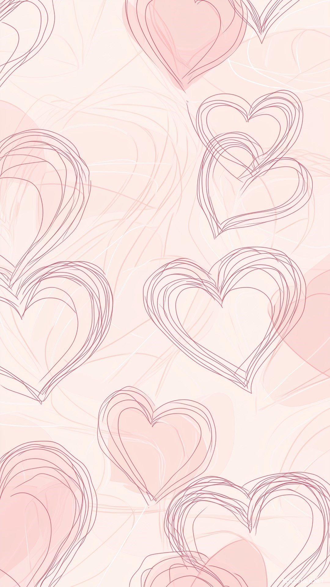 Pink Hearts Wallpaper Free Download