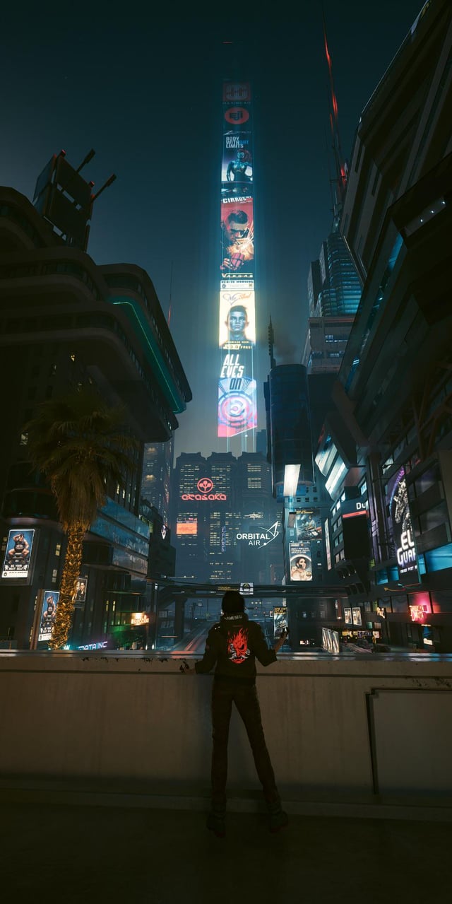 Cyberpunk Mobile wallpaper(probably one of my best screenshots)