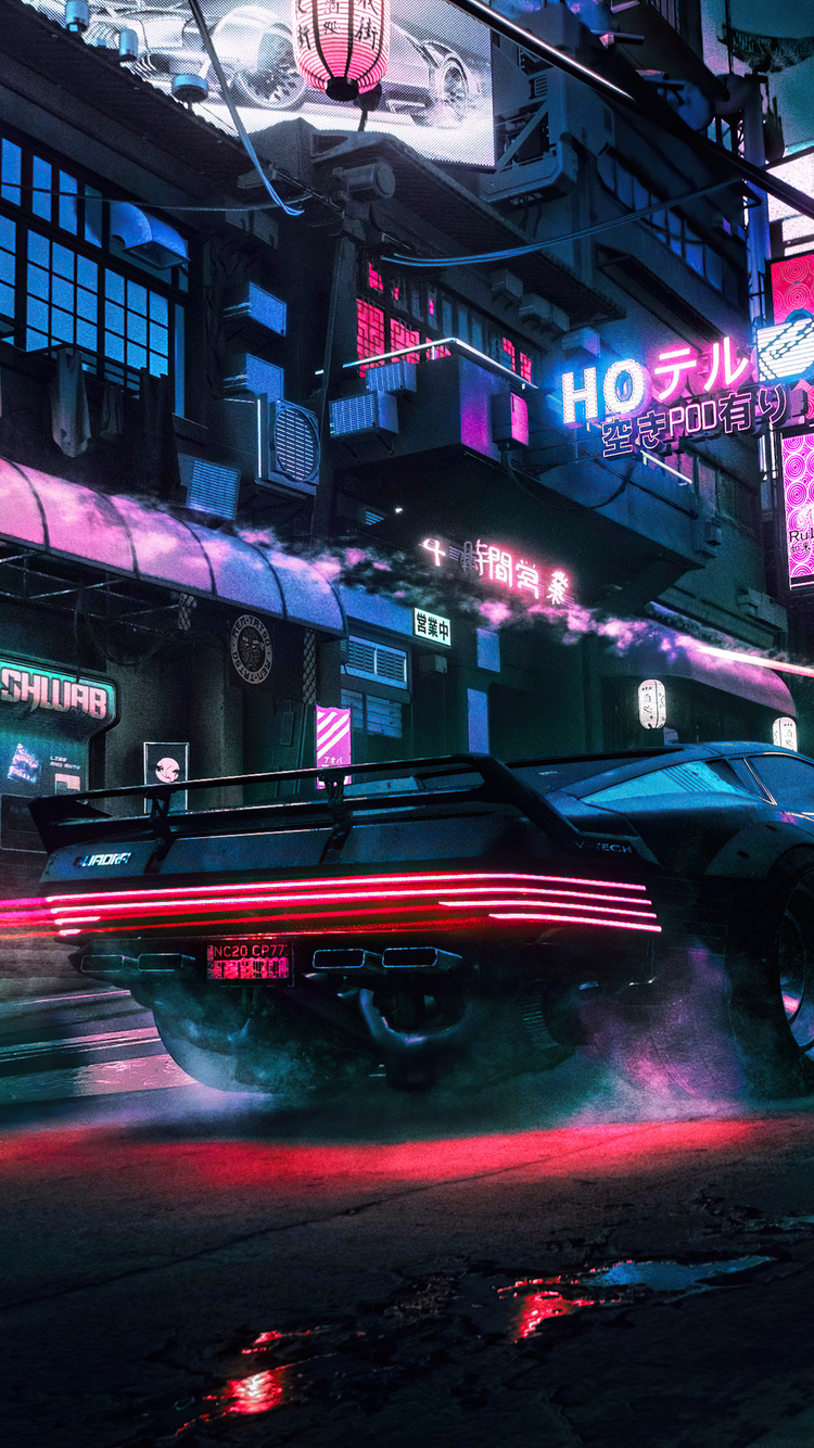 Night Chase In Little China Cyberpunk 2077 iPhone 6, iPhone 6S, iPhone 7 , HD 4k Wallpaper, Image, Background, Photos and Picture