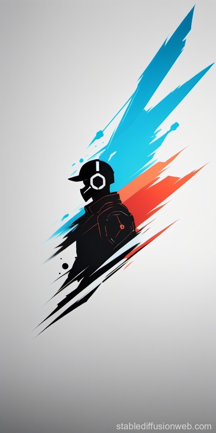 Minimalist Gaming Background HD, 4K. Stable Diffusion Online