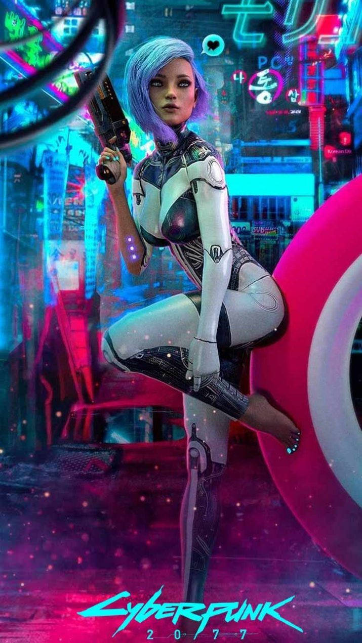 Rogue Amendiares Cyberpunk 2077 iPhone Wallpaper
