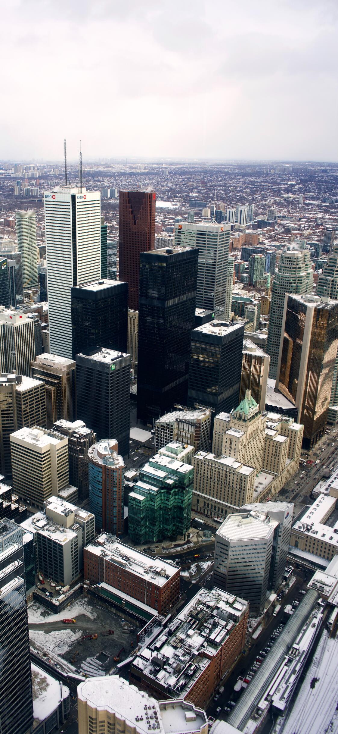 A bird`s eye view of the skyscrapers · 1125x2436 iPhone XS free photo from axebourne and wallpaper