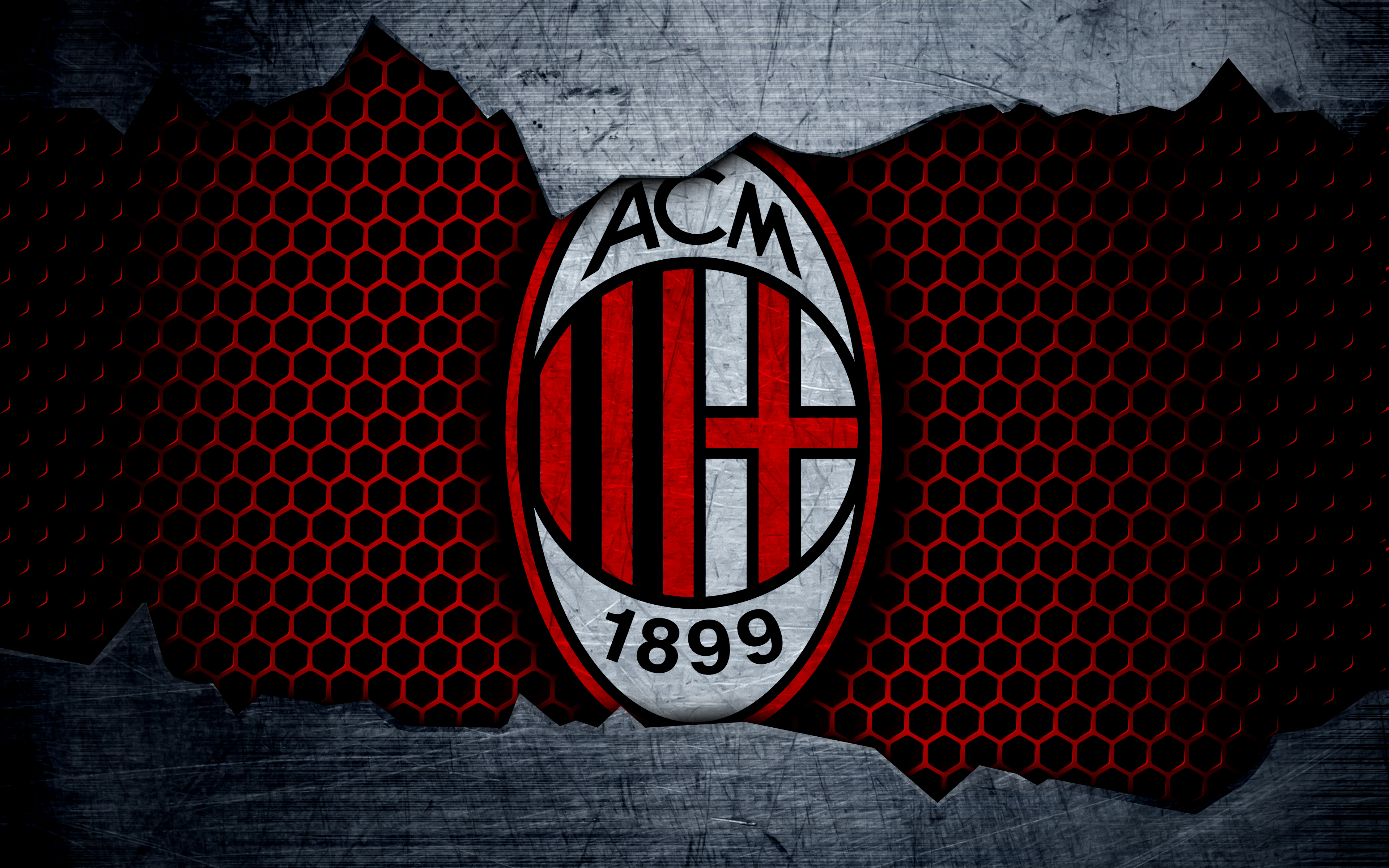 AC Milan Wallpaper 4K, Football club