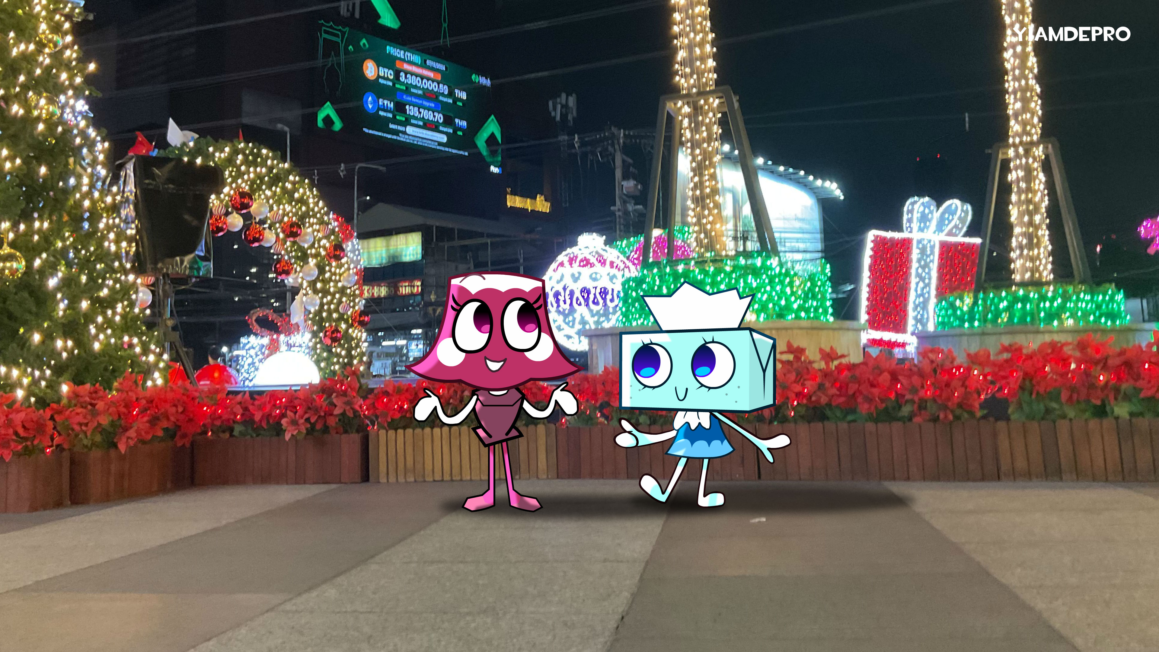 I Made Dandy's World CHRISTMAS Wallpaper! (background Are Real Life Photo), R DandysWorld_