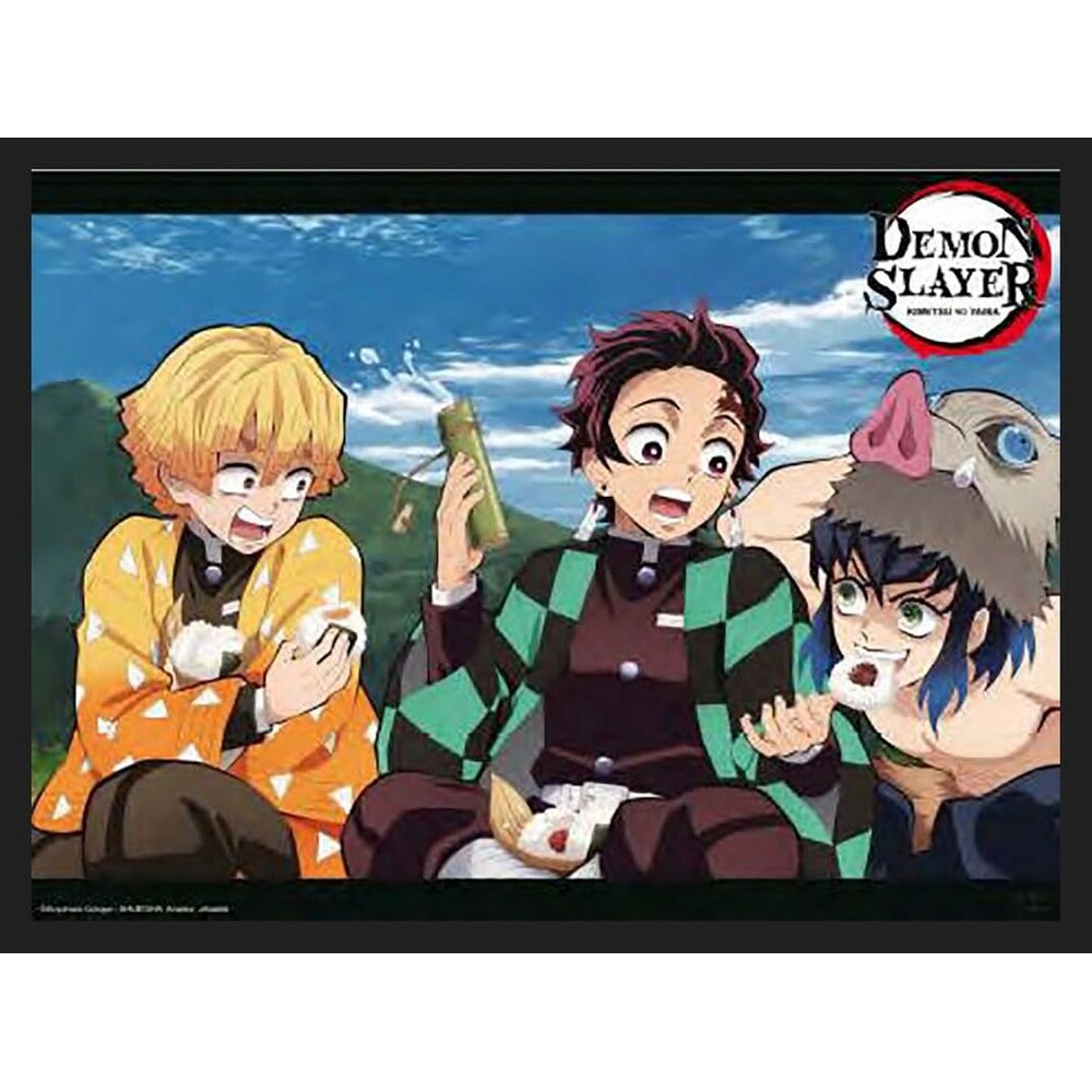 Demon Slayer Tanjiro, Zenitsu and Inosuke Framed Poster x 36 Inch