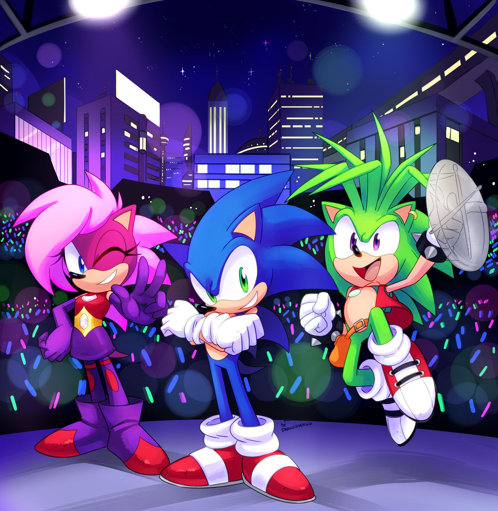 Download Manic The Hedgehog Sonic The Hedgehog Sonia The Hedgehog TV Show Sonic Underground Art