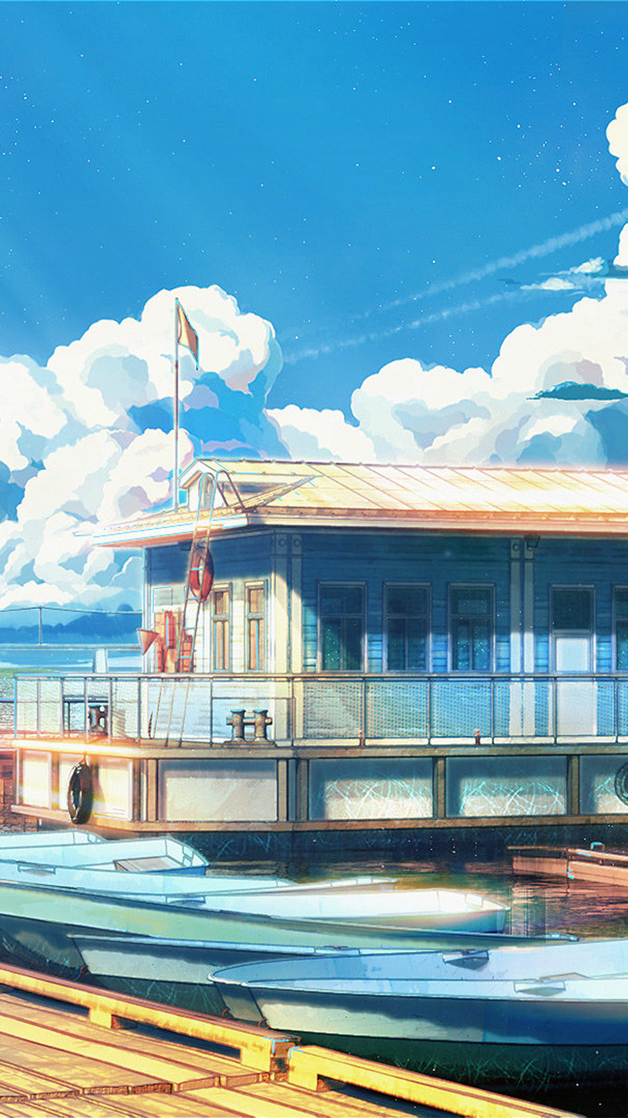 sea illustration art anime painting arseniy chebynkin