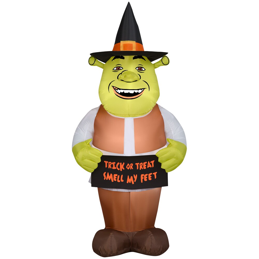 Universal 6.5 Ft Lighted Shrek Inflatable 229421 At Lowes.com