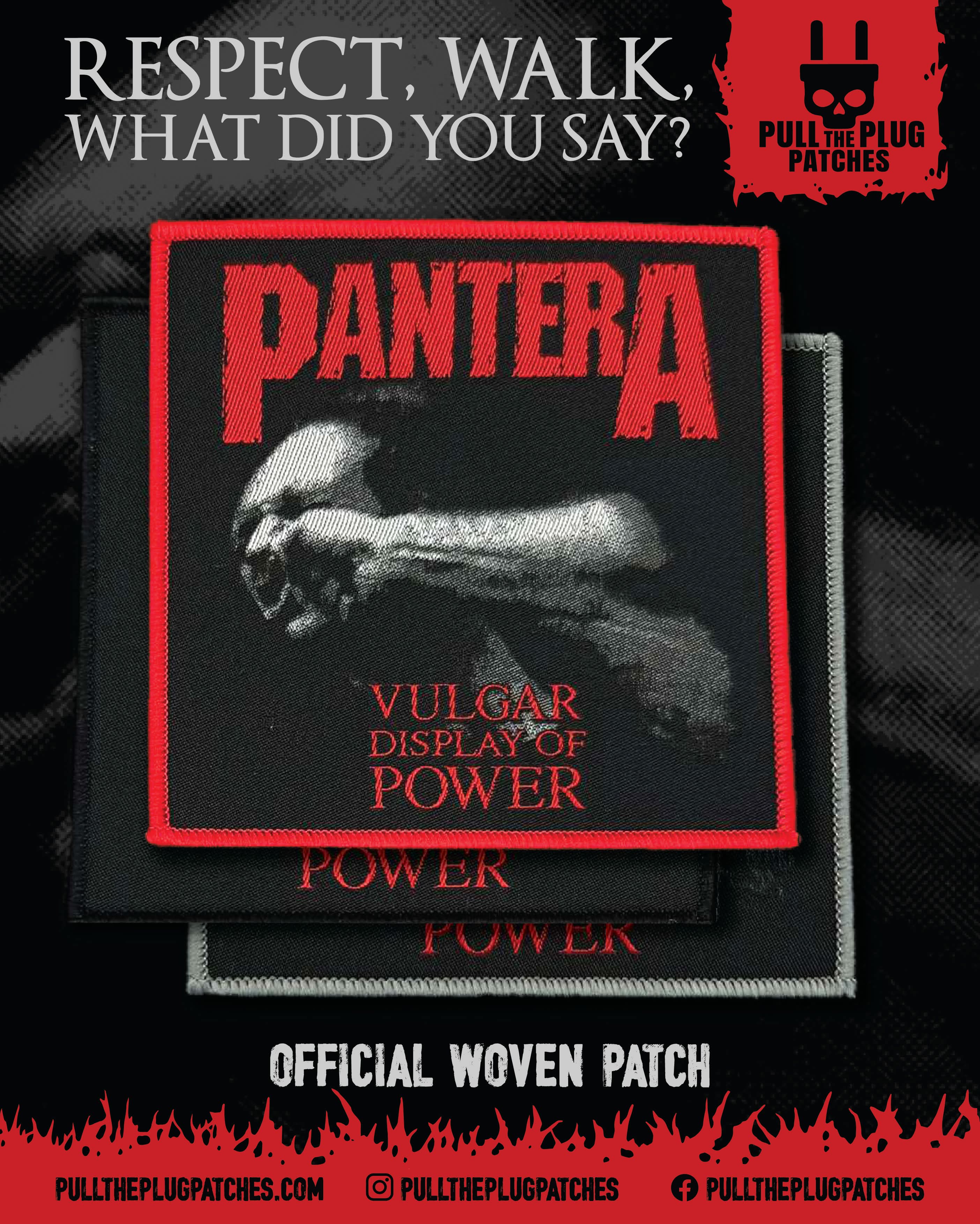 Pantera Display Of Power- Square Patch
