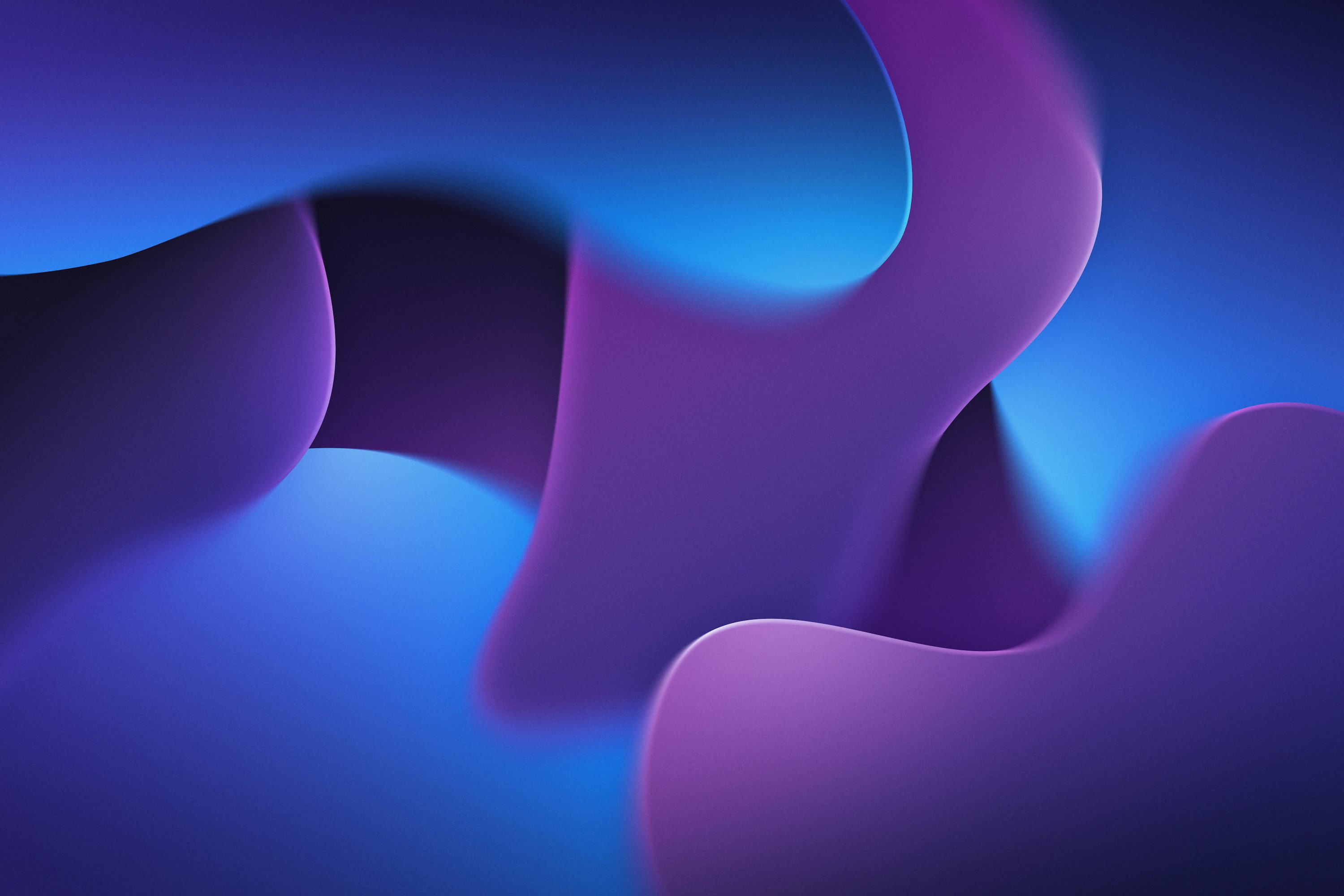 A blue and purple background with wavy shapes photo