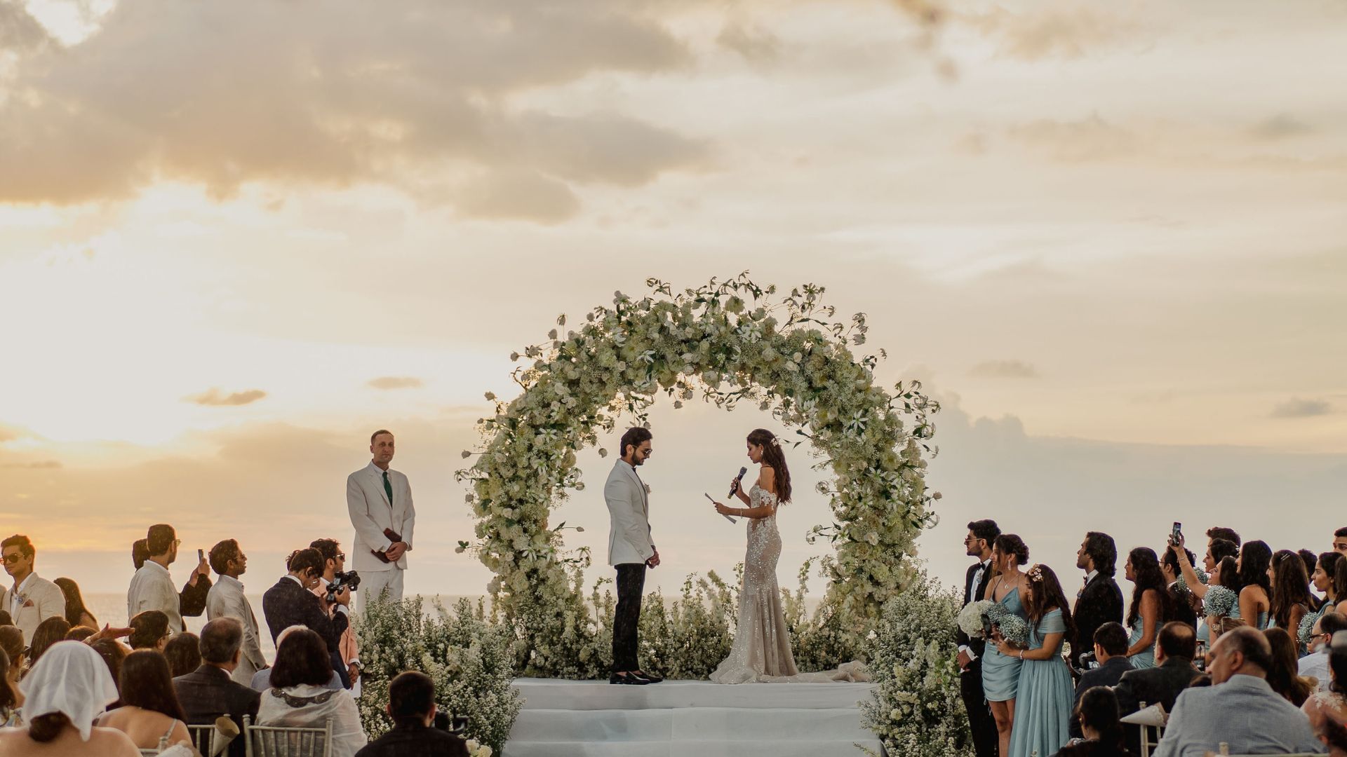 This Mumbai couple's pictureque white wedding in Phuket was Instagram goals. Condé Nast Traveller India