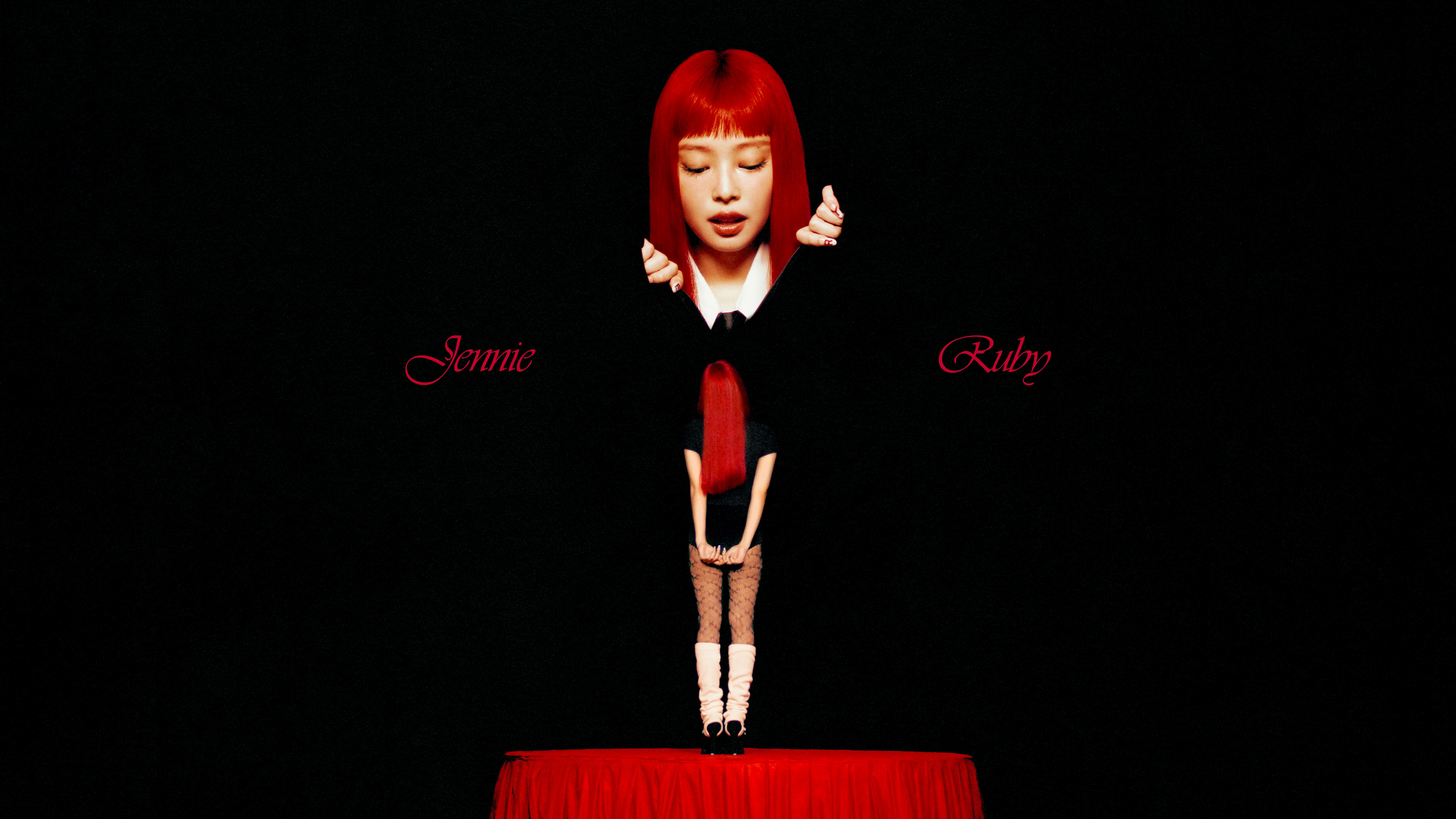 Jennie Wallpaper 4K, 2025, 5K, Black background