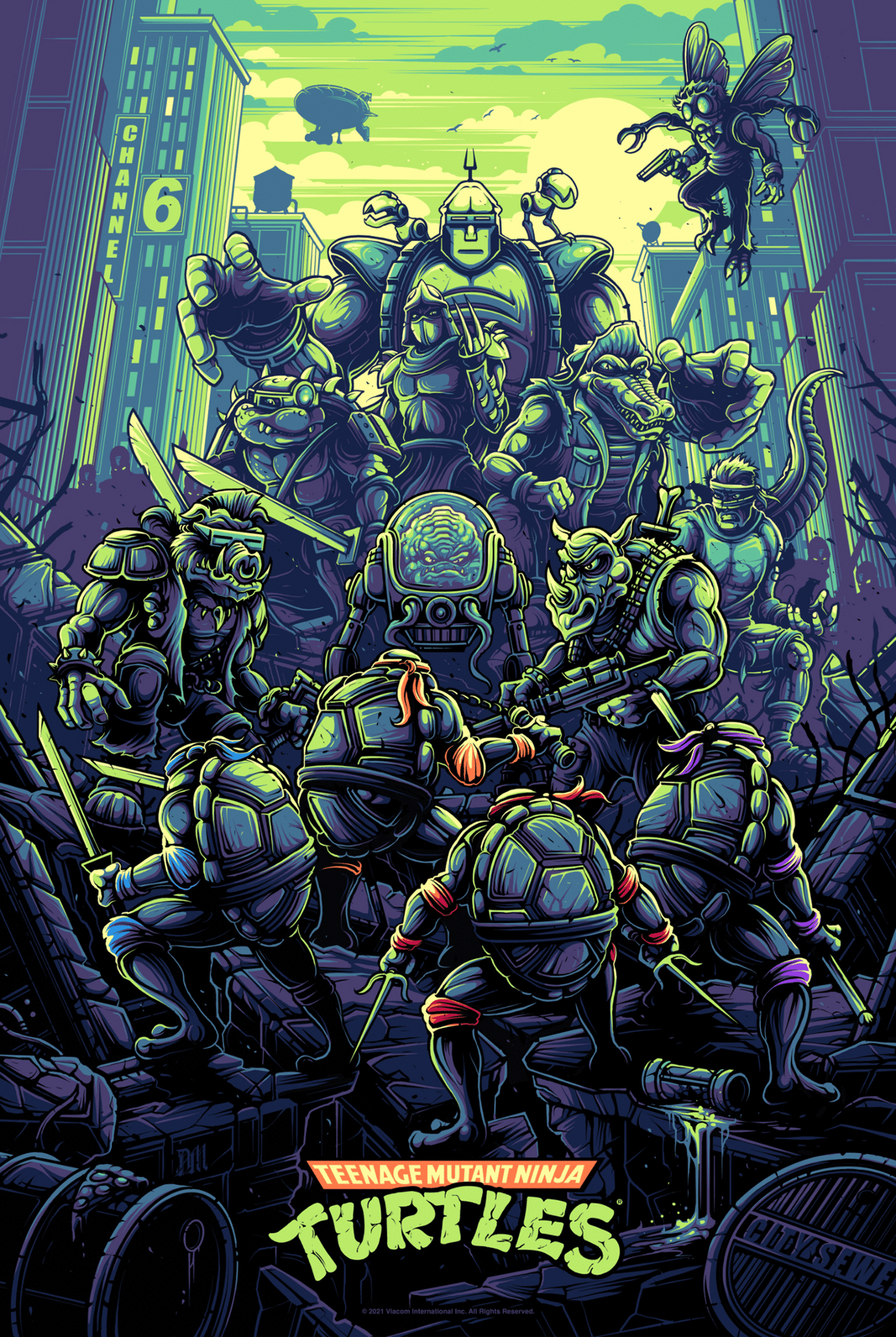 Dan Mumford Teenage Mutant Ninja Turtles Glow In The Dark Variant