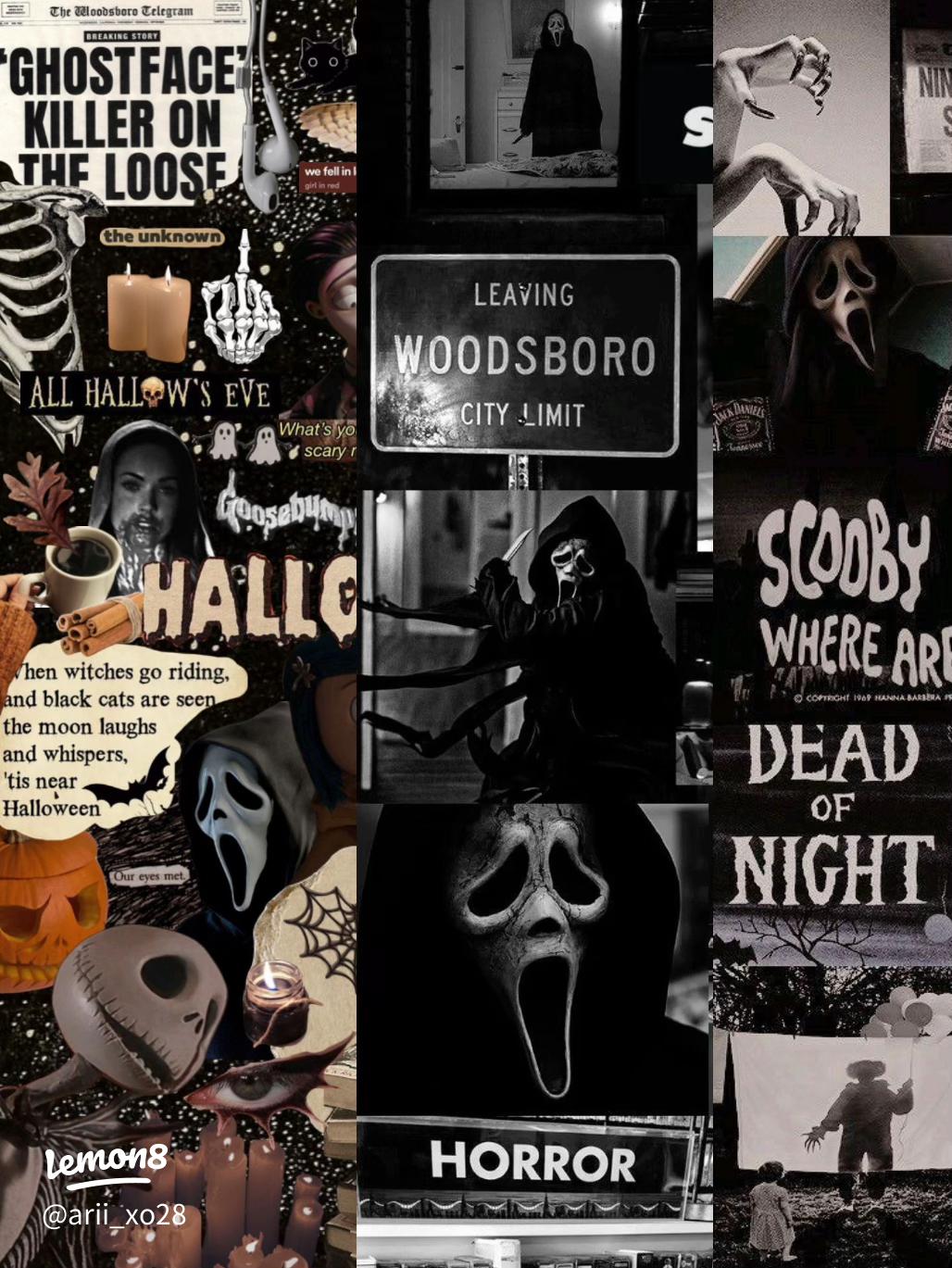 Spooky Ghostface Wallpaper for Halloween