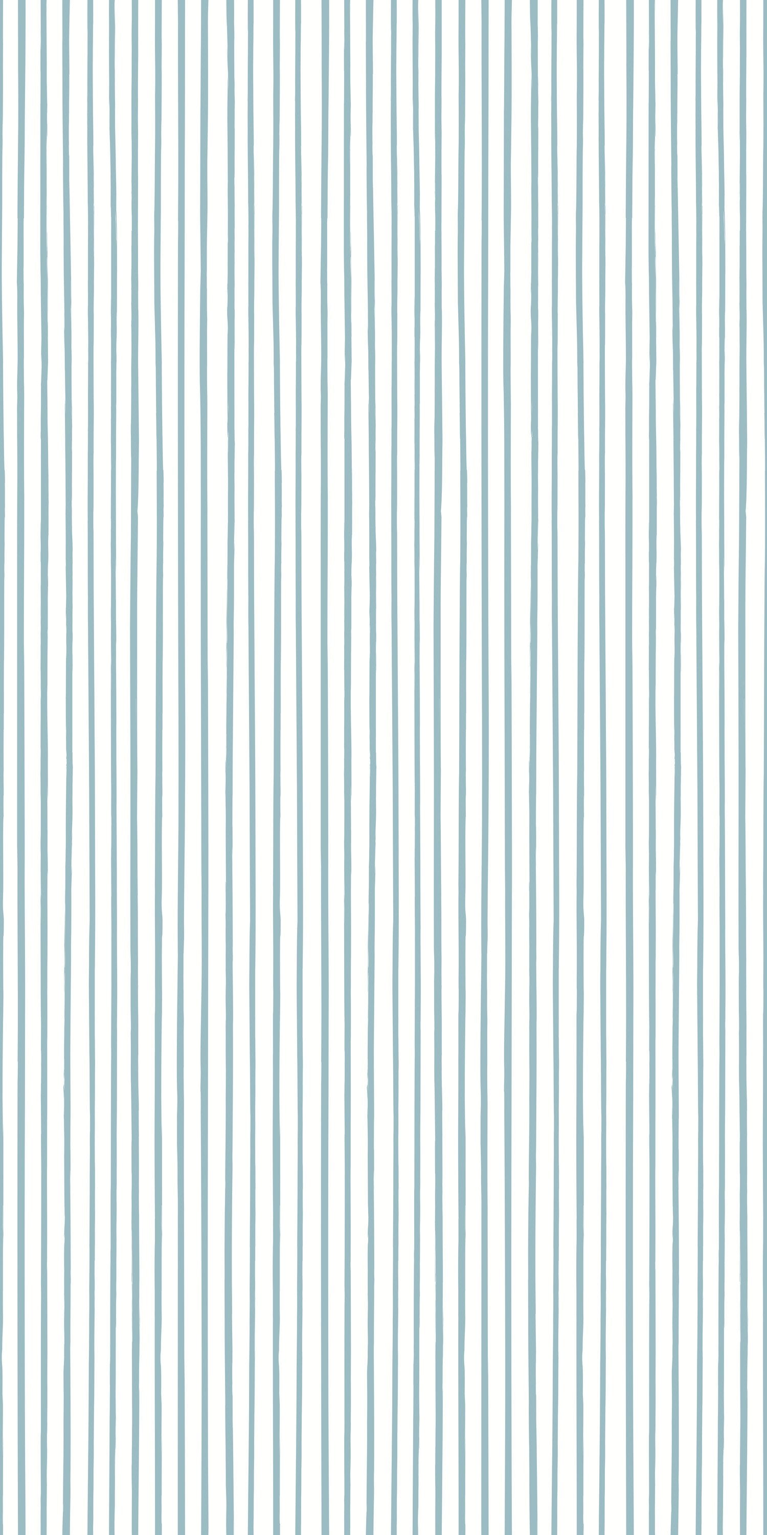 Stripes Away Wallpaper Peel and Stick / Sample 8 x 9.6 in / Light Blue