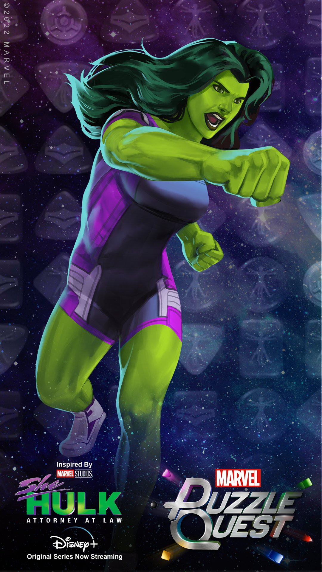 MARVEL Puzzle Quest Up Your Phone Display With A Brand New She Hulk Wallpaper! #MarvelPuzzleQuest PLAY NOW ➡️