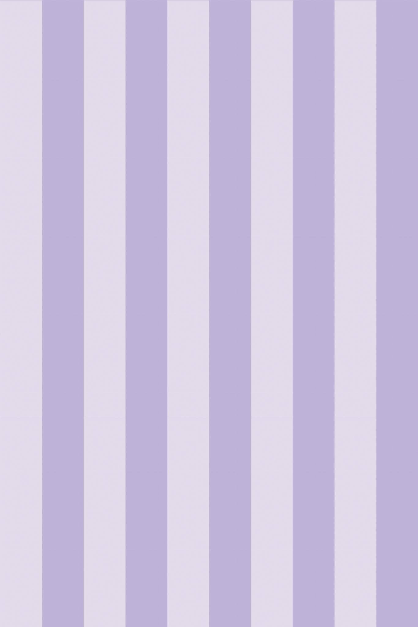 Pastel Purple Stripes Peel and Stick Wallpaper